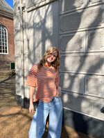 Flo Boutique Tee Fiona Stripe Orange