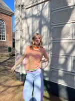 Flo Boutique Tee Finna Stripe Orange