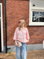 Flo Boutique Baseball Tee Saint Light Pink