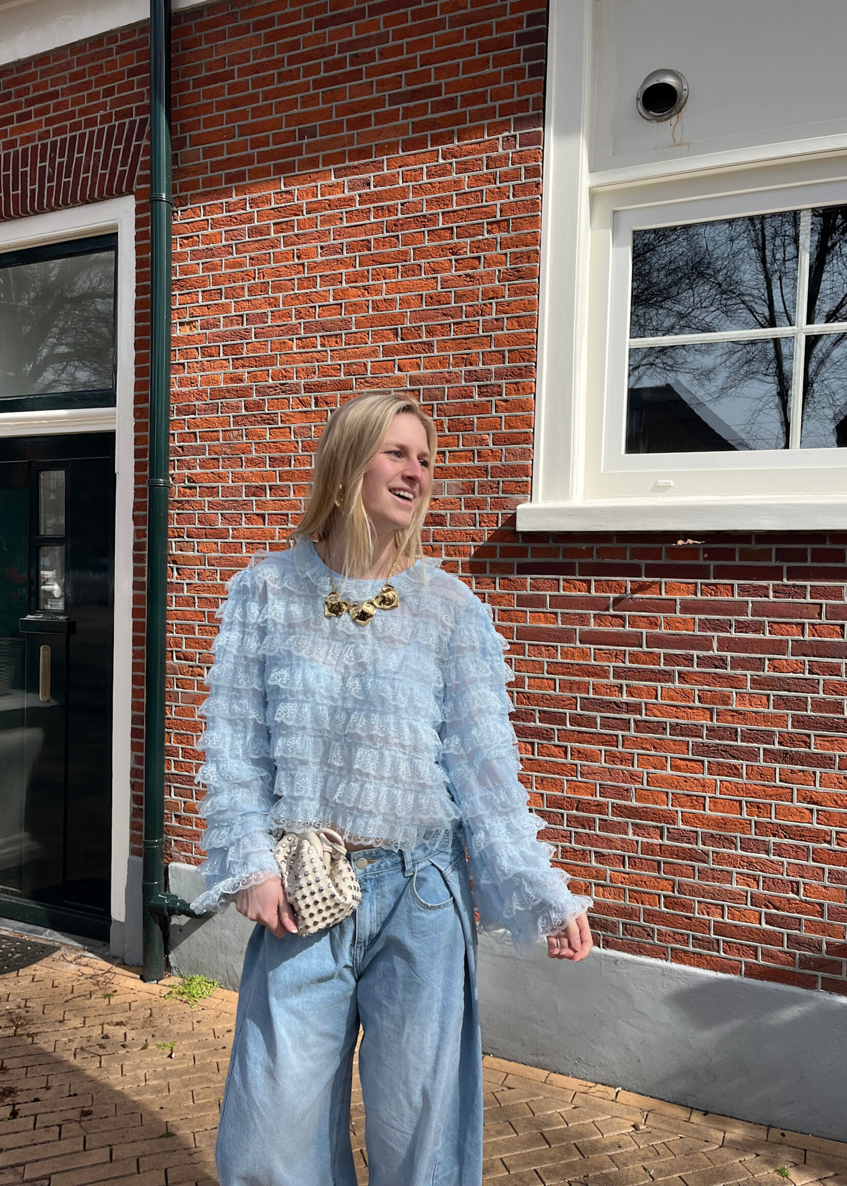 Flo Boutique Top Ilse Light Blue