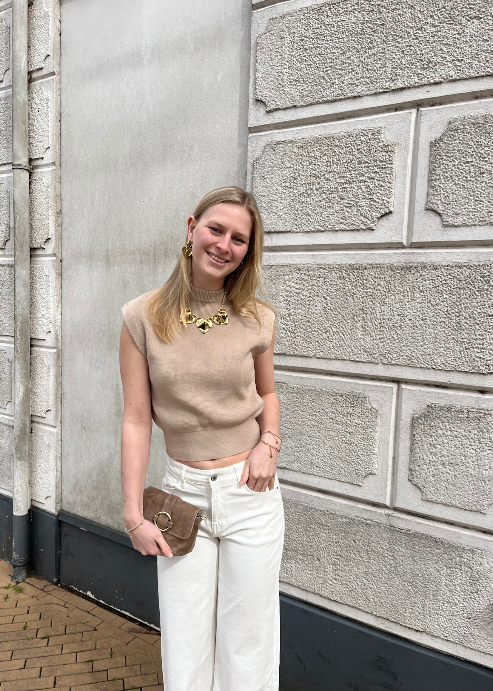 Flo Boutique Top Lily Taupe