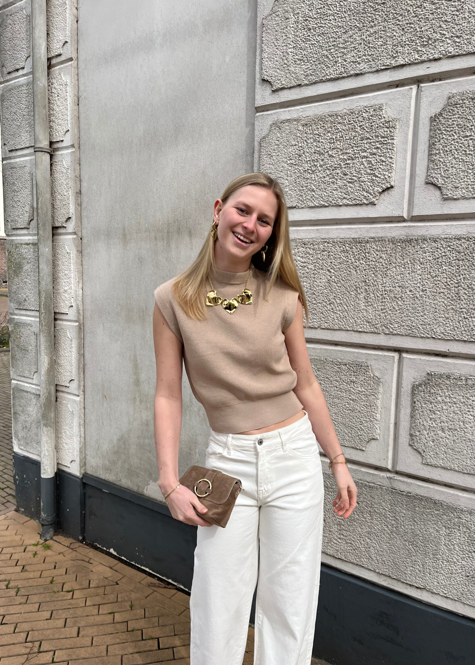 Flo Boutique Top Lily Taupe