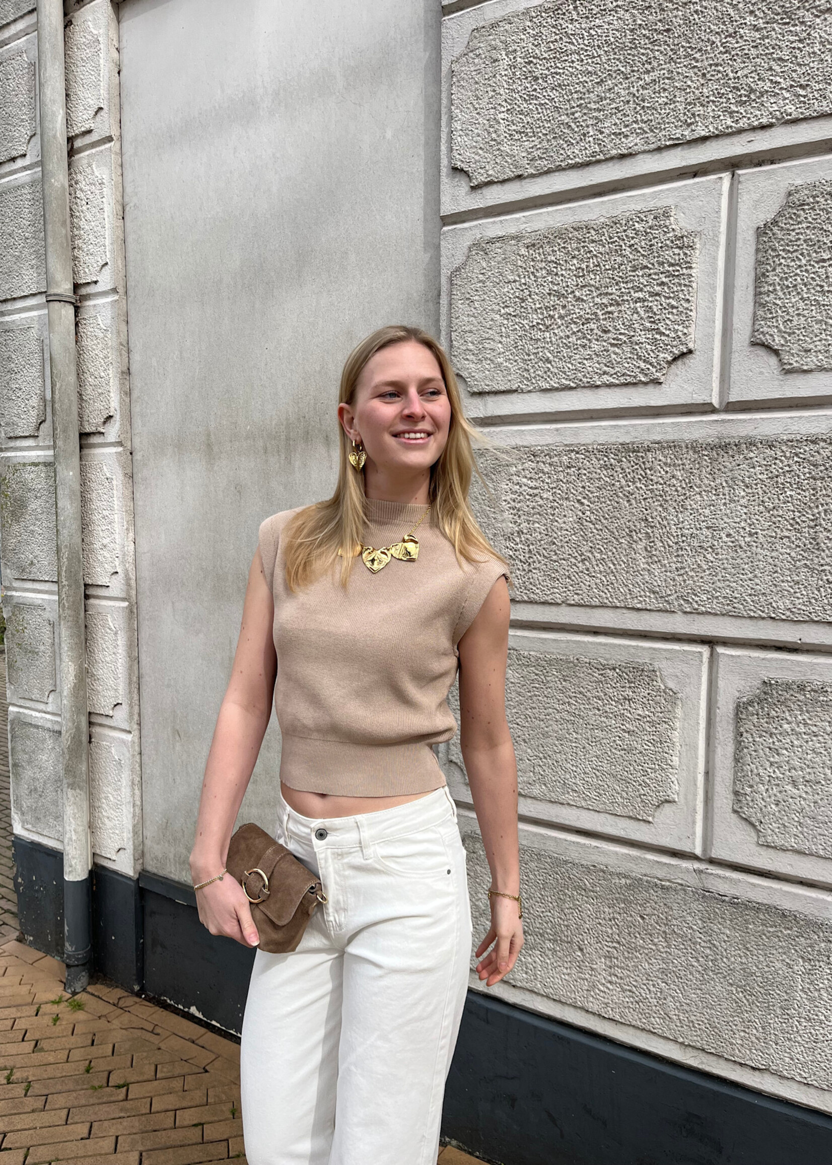 Flo Boutique Top Lily Taupe