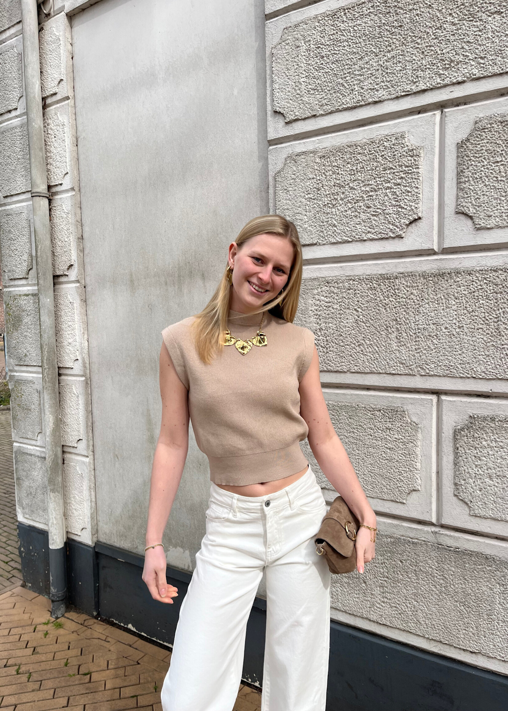 Flo Boutique Top Lily Taupe