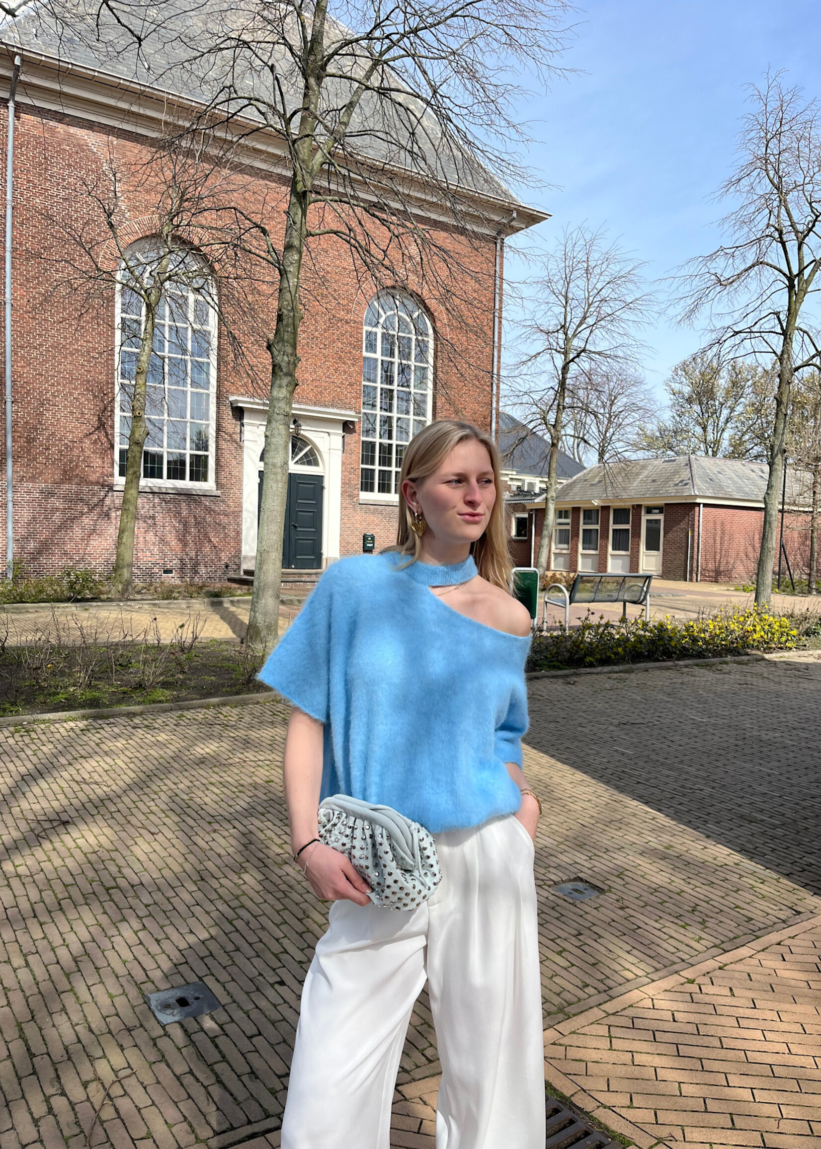 Flo Boutique Top Dalia Blue