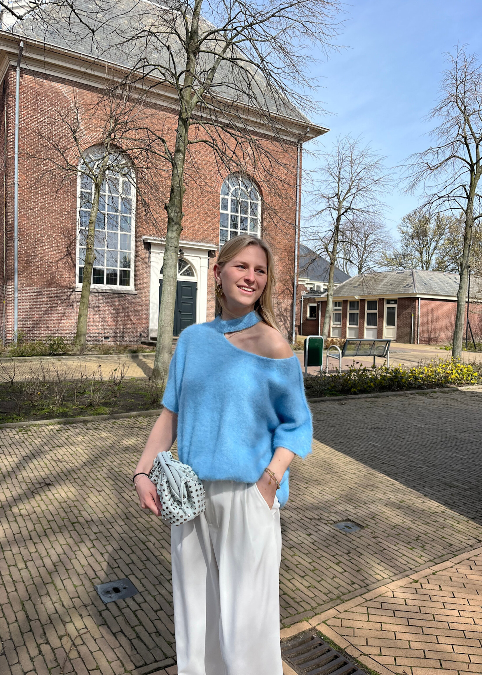 Flo Boutique Top Dalia Blue