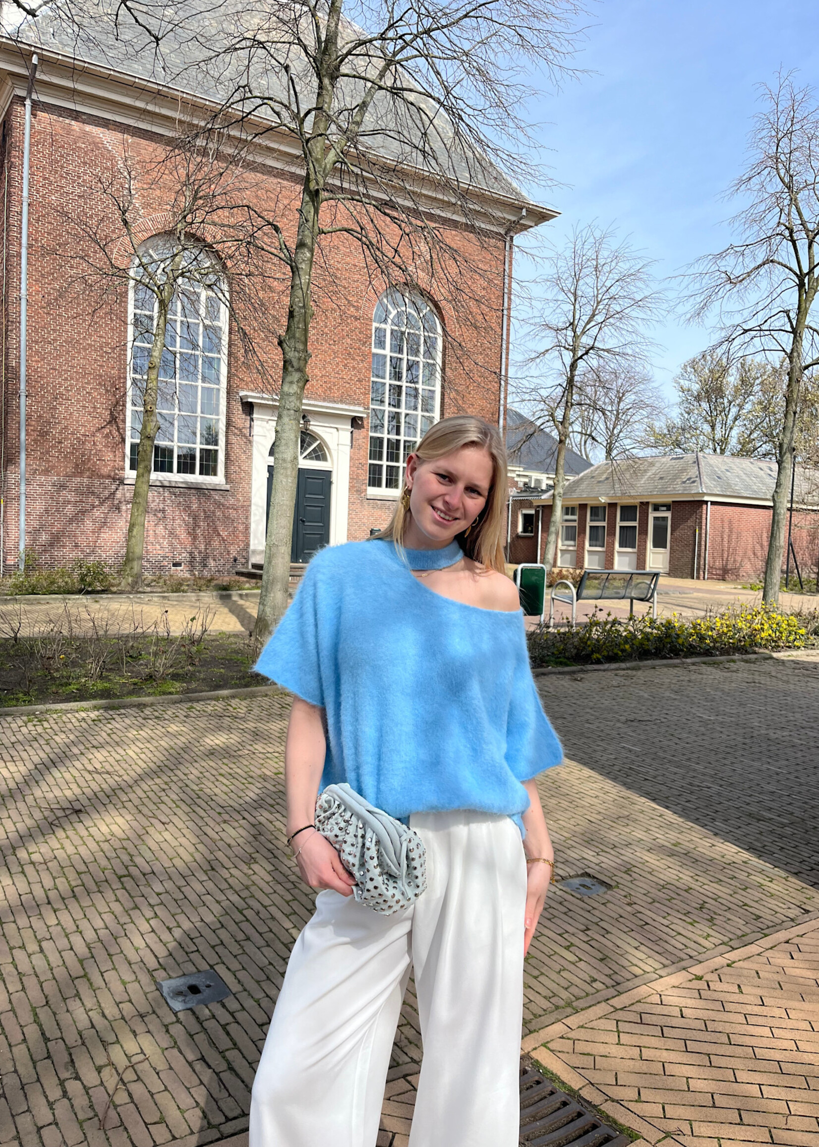 Flo Boutique Top Dalia Blue