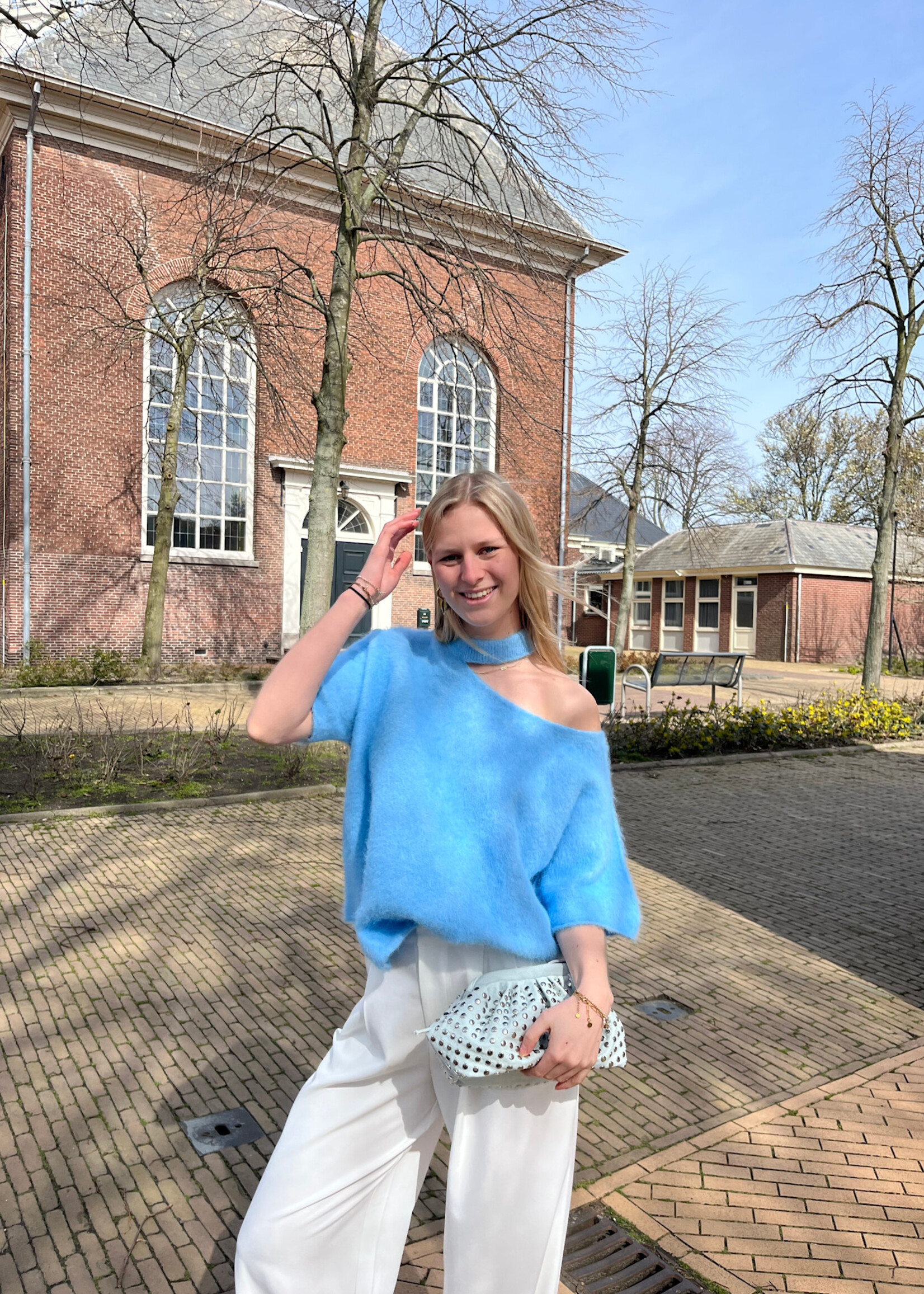 Flo Boutique Top Dalia Blue