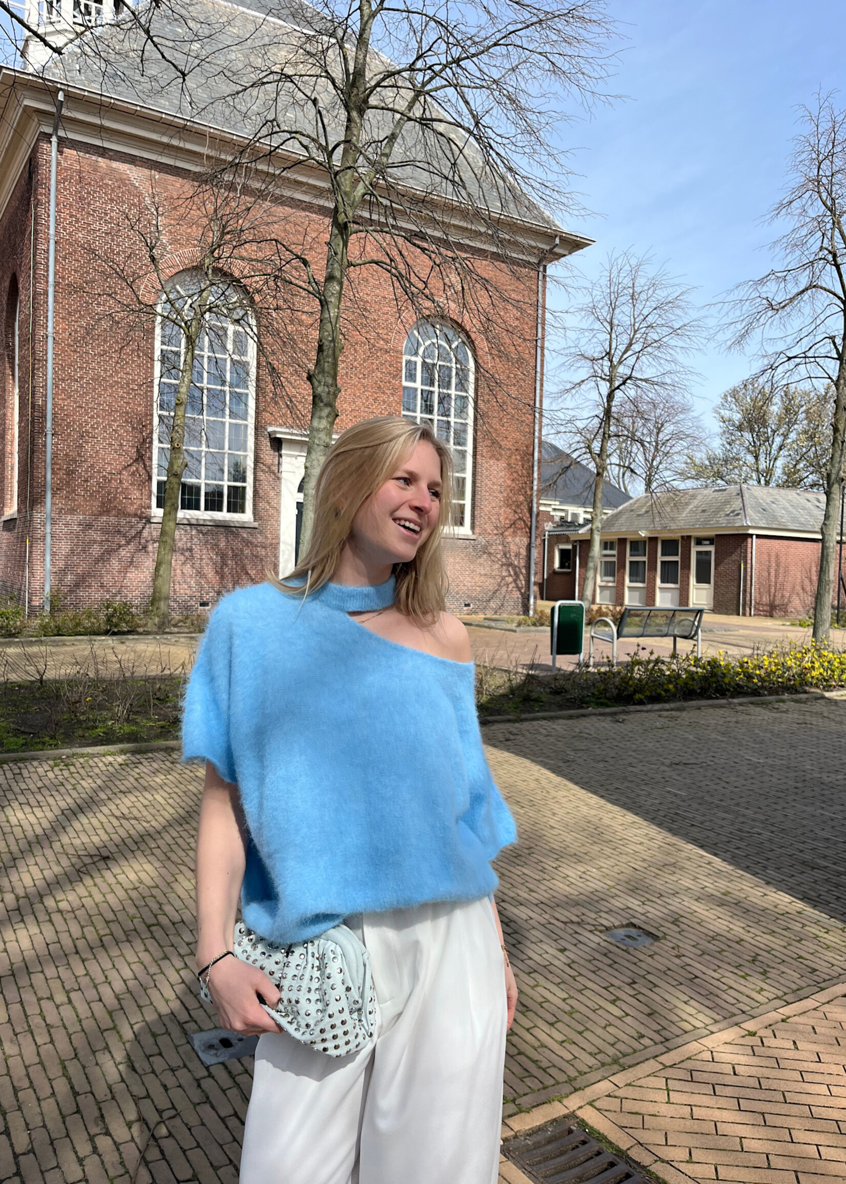 Flo Boutique Top Dalia Blue