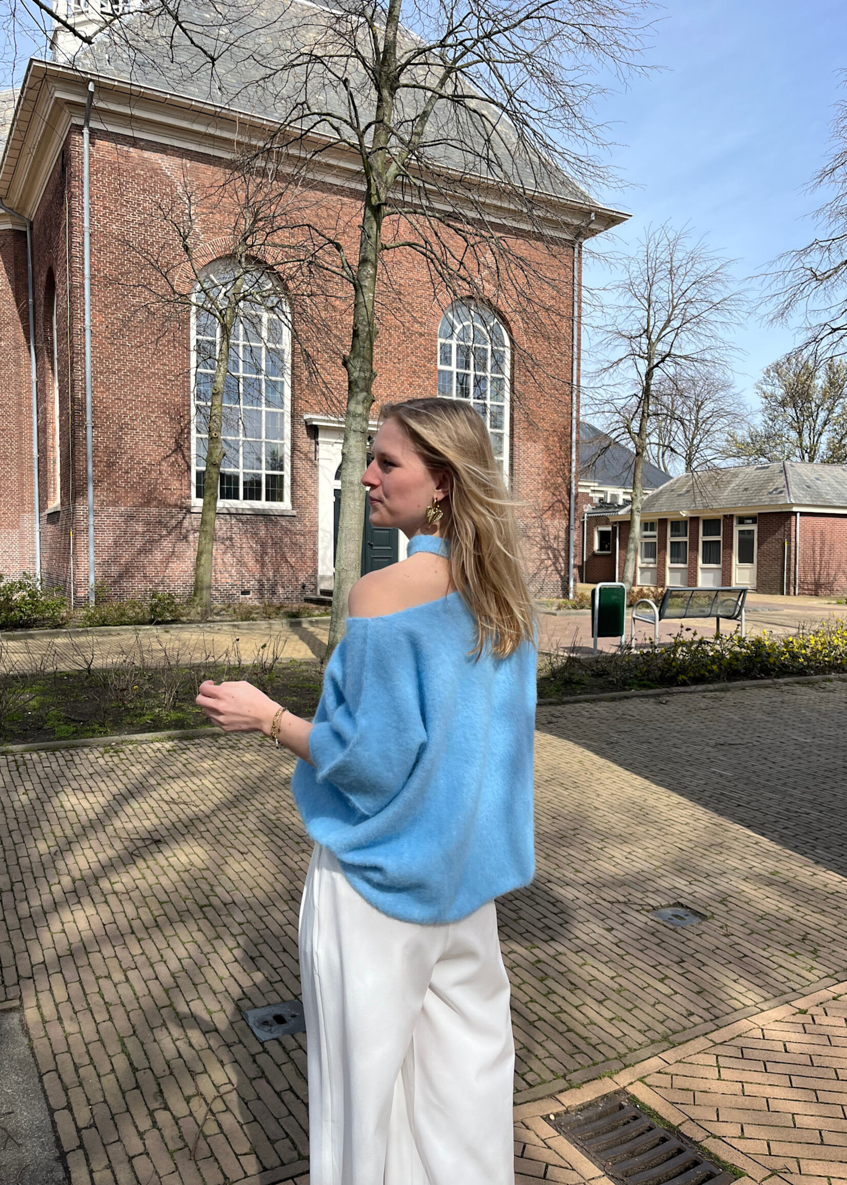 Flo Boutique Top Dalia Blue