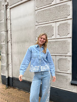 Flo Boutique Denim Top Charlie Lace