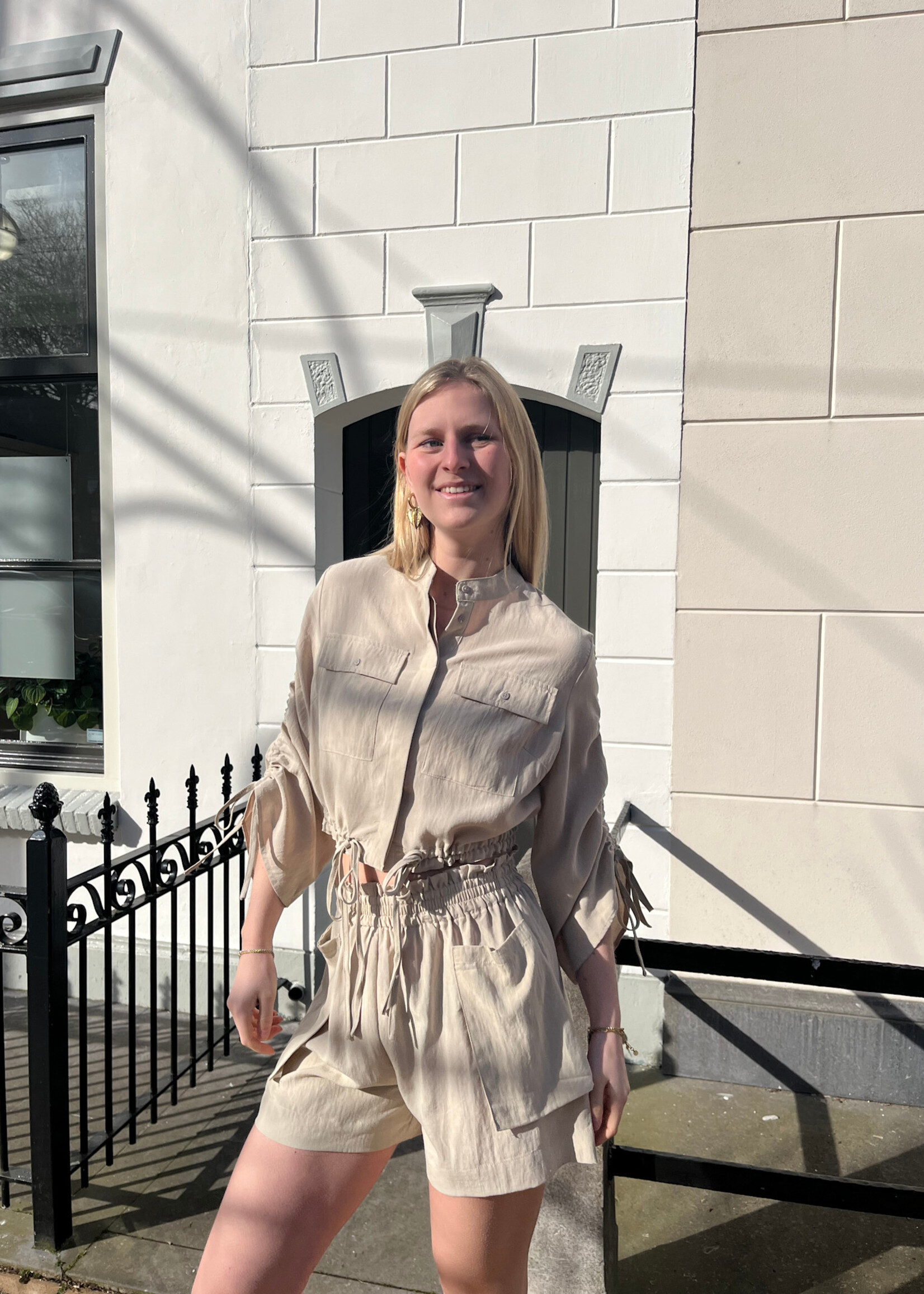 Flo Boutique Top Mette Taupe