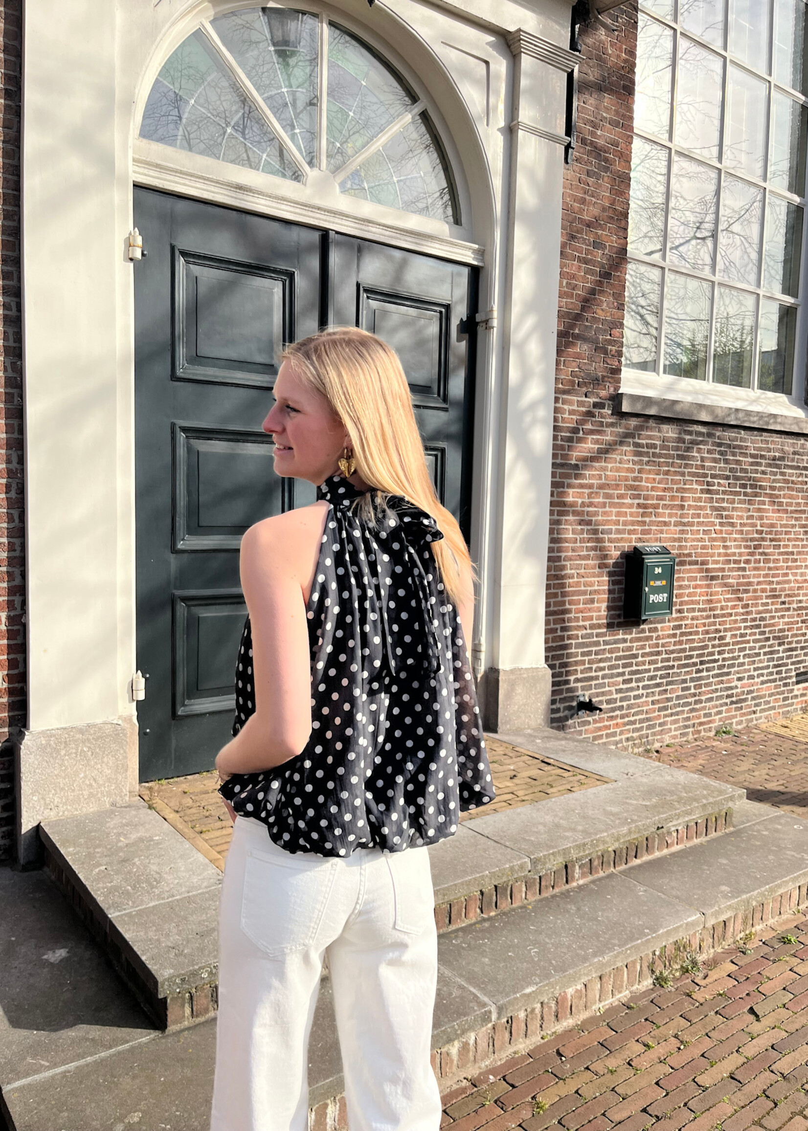 Flo Boutique Top Millie Dots Black