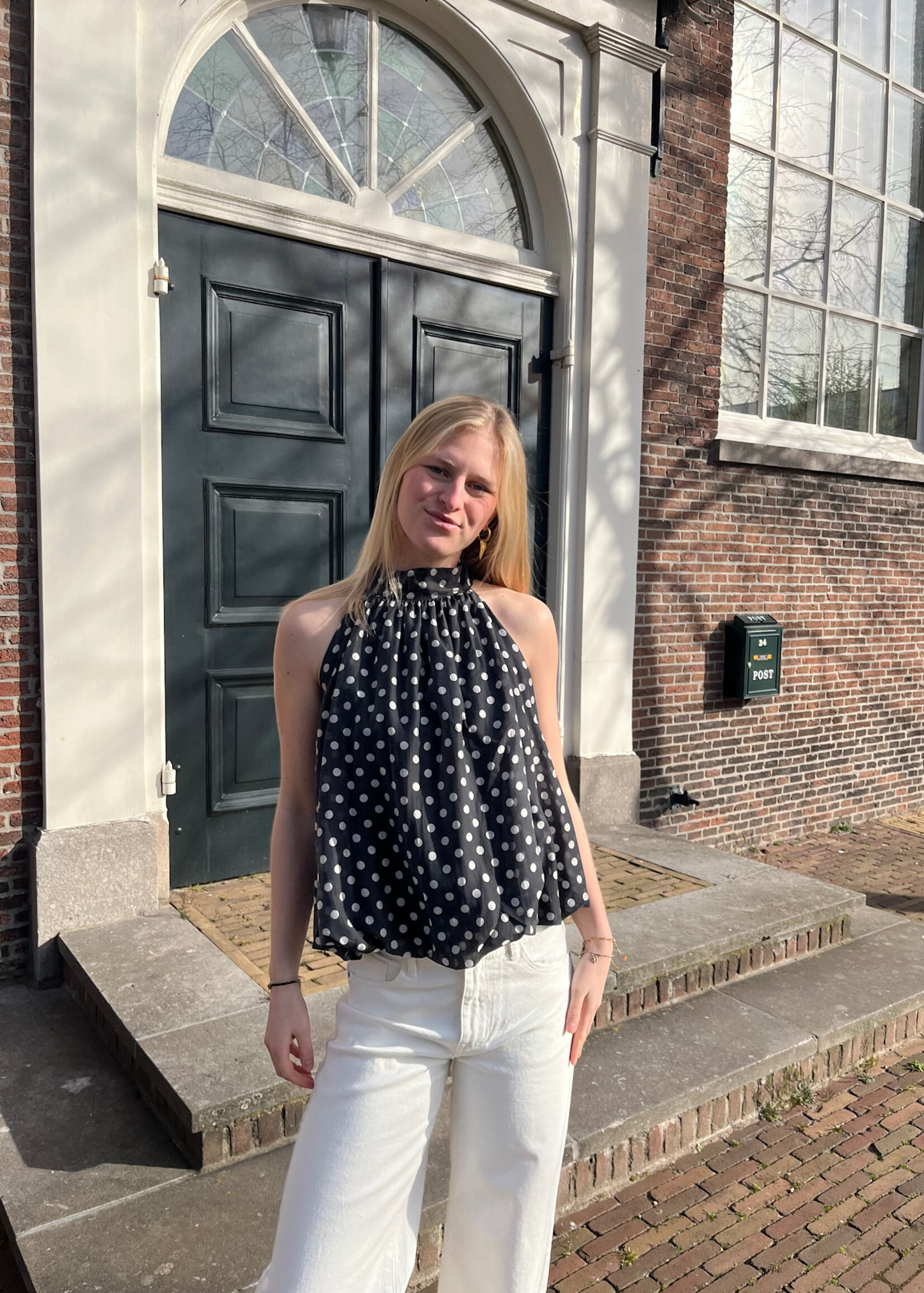 Flo Boutique Top Millie Dots Black