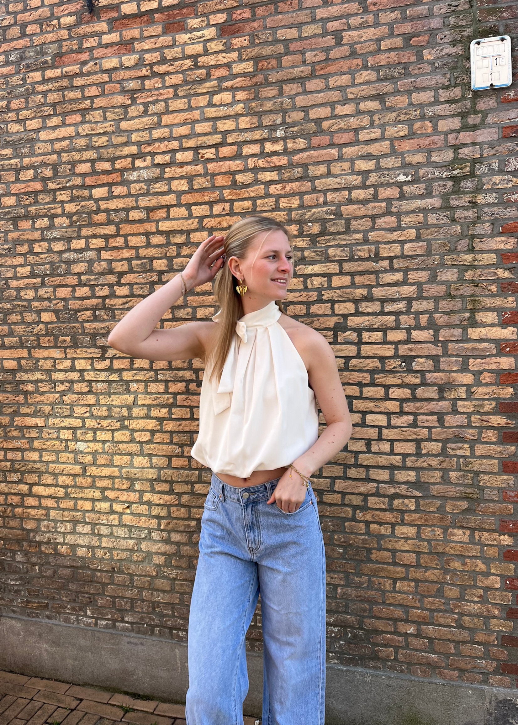 Flo Boutique Top Mikky Cream