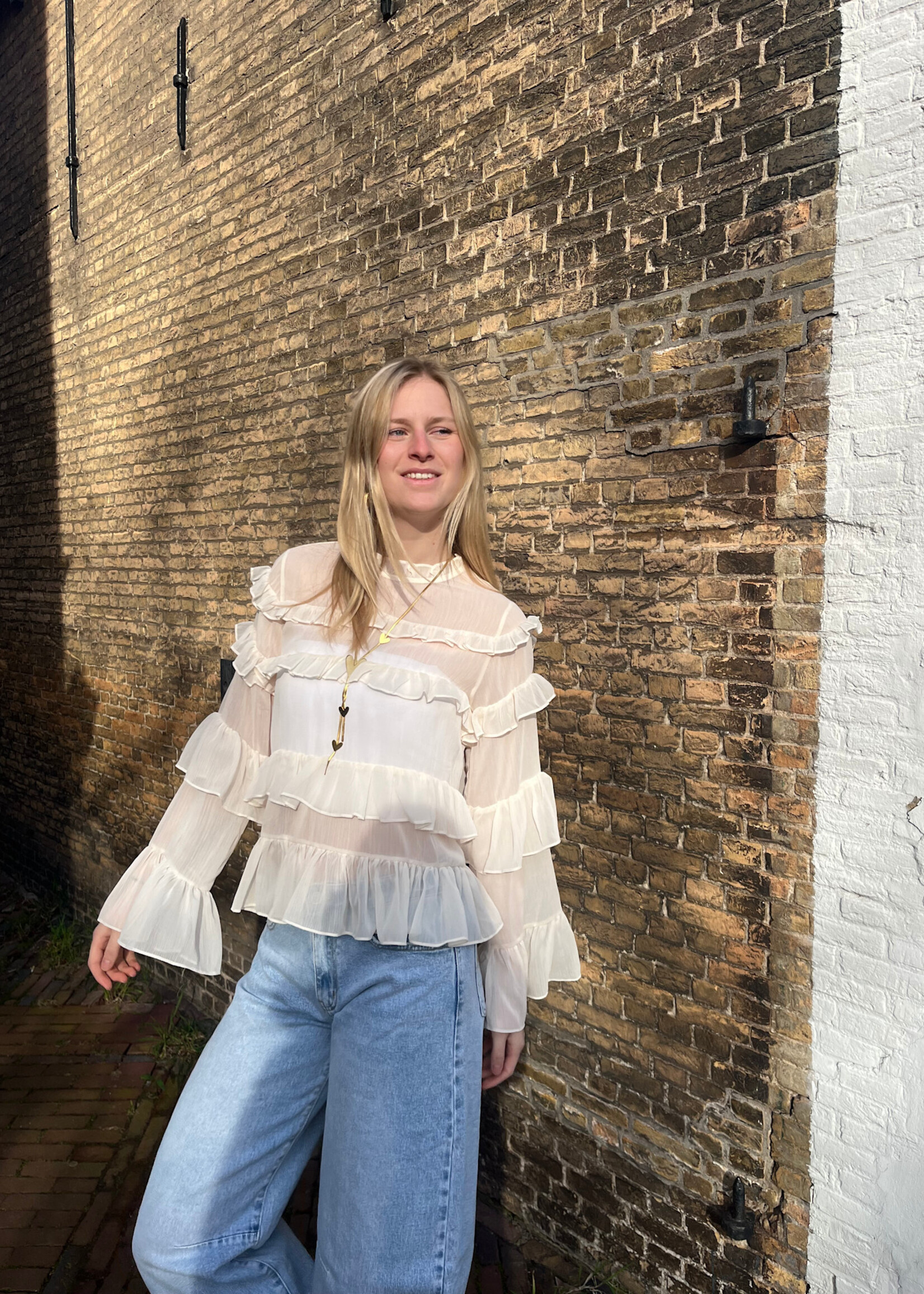 Flo Boutique Blouse Lavine Beige