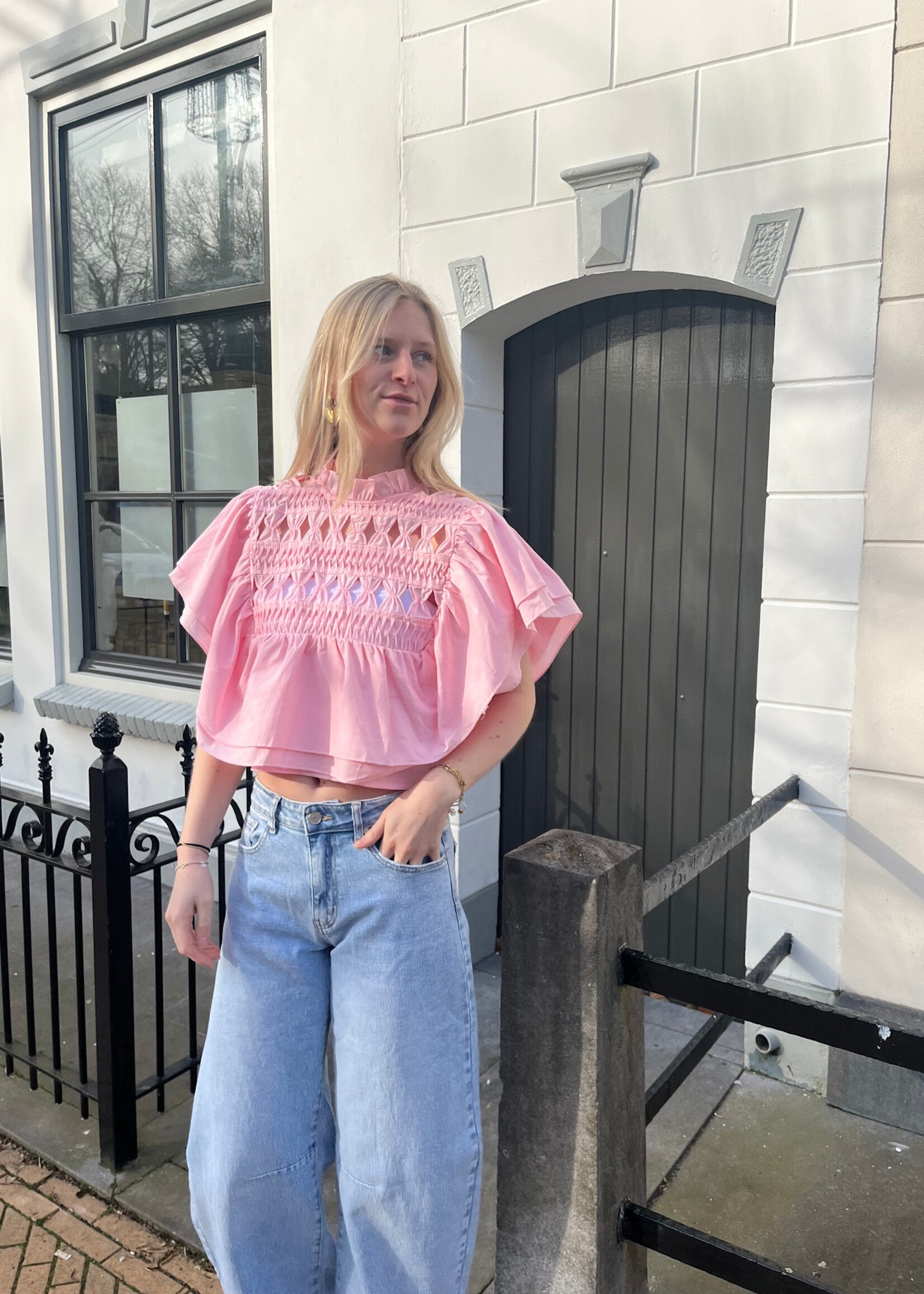 Flo Boutique Top Loa Pink