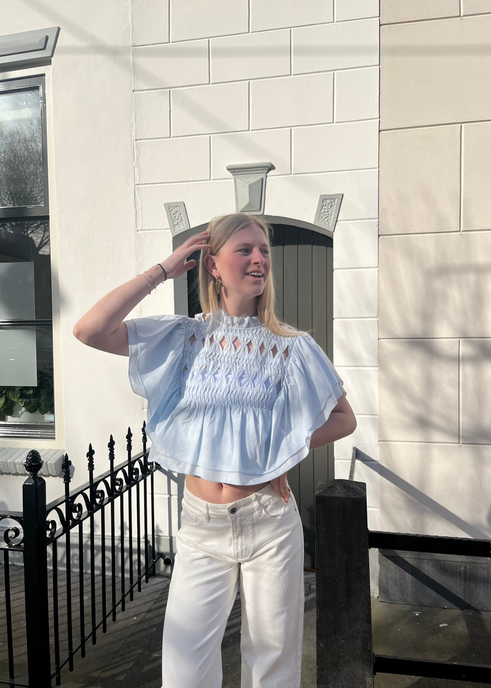 Flo Boutique Top Loa Blue