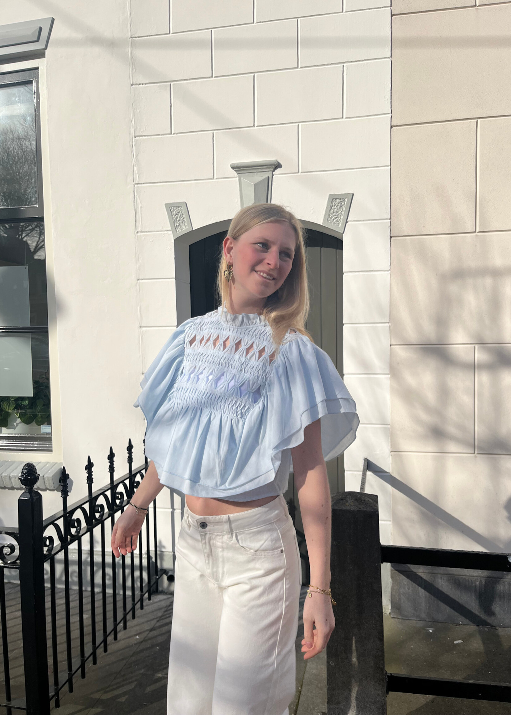 Flo Boutique Top Loa Blue