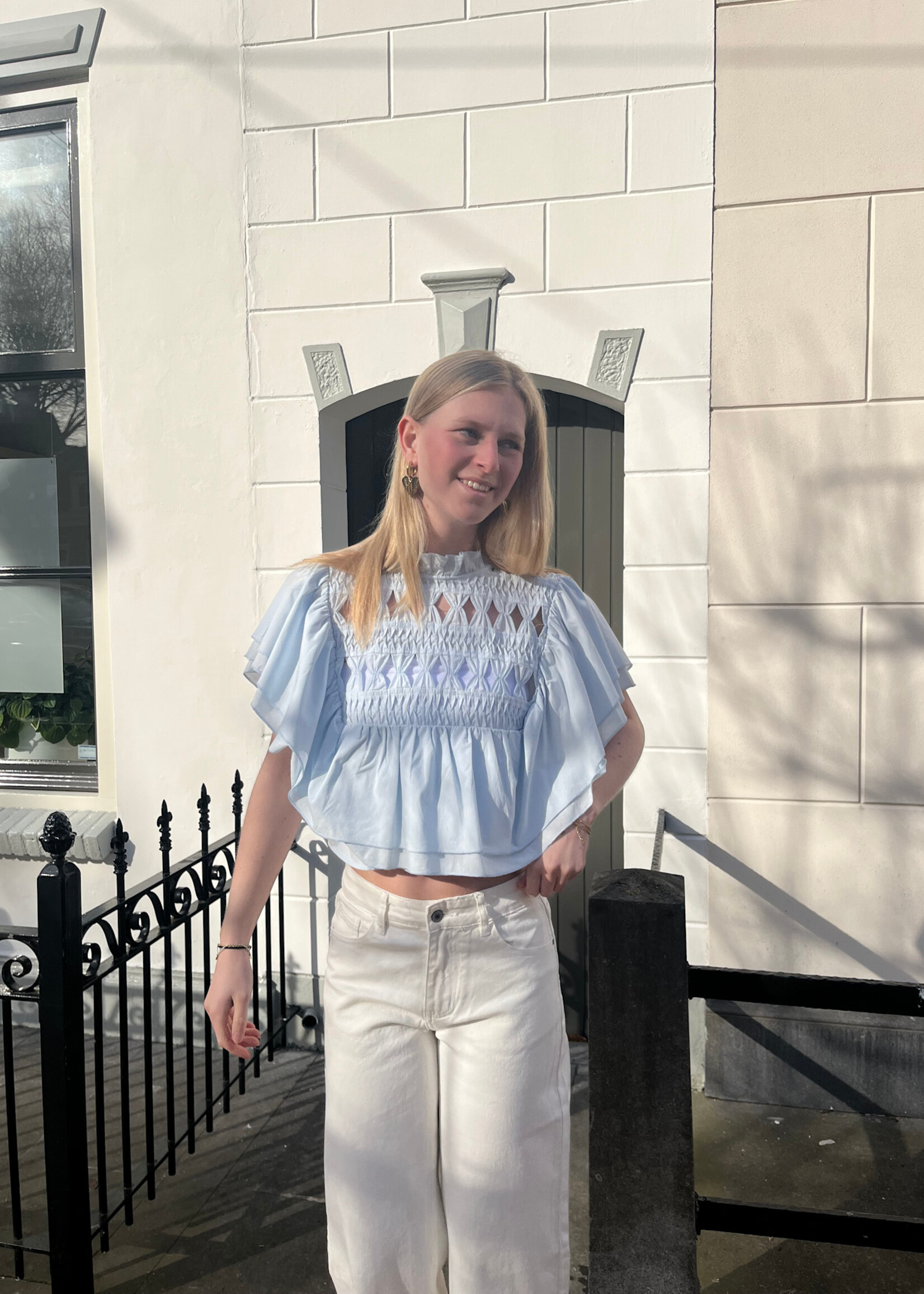 Flo Boutique Top Loa Blue