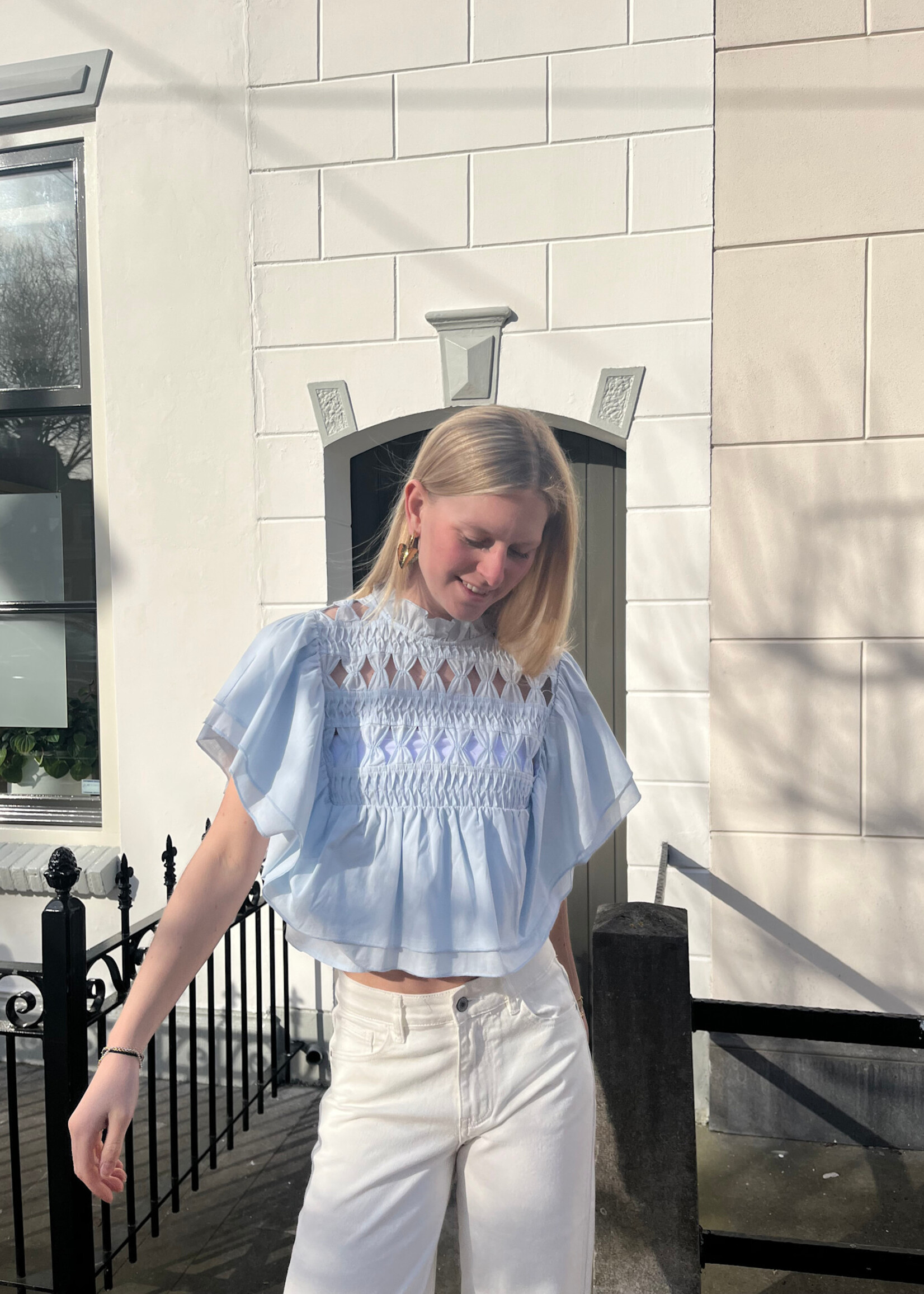 Flo Boutique Top Loa Blue