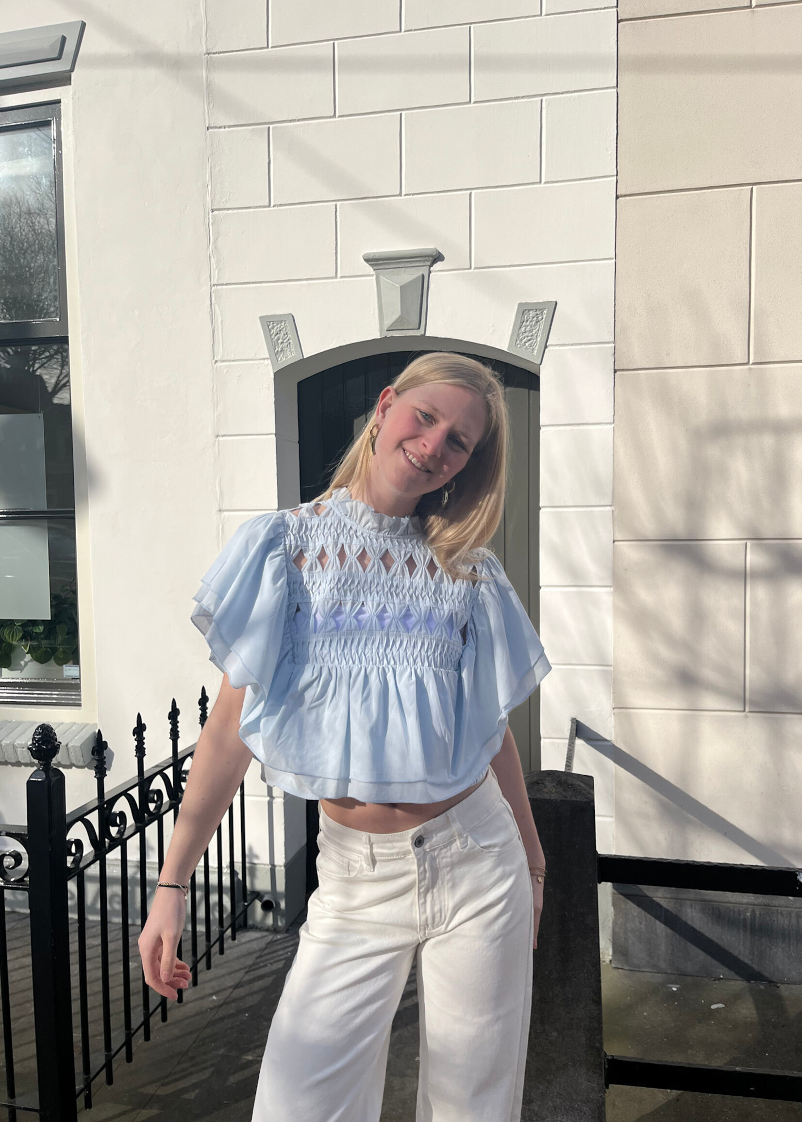 Flo Boutique Top Loa Blue