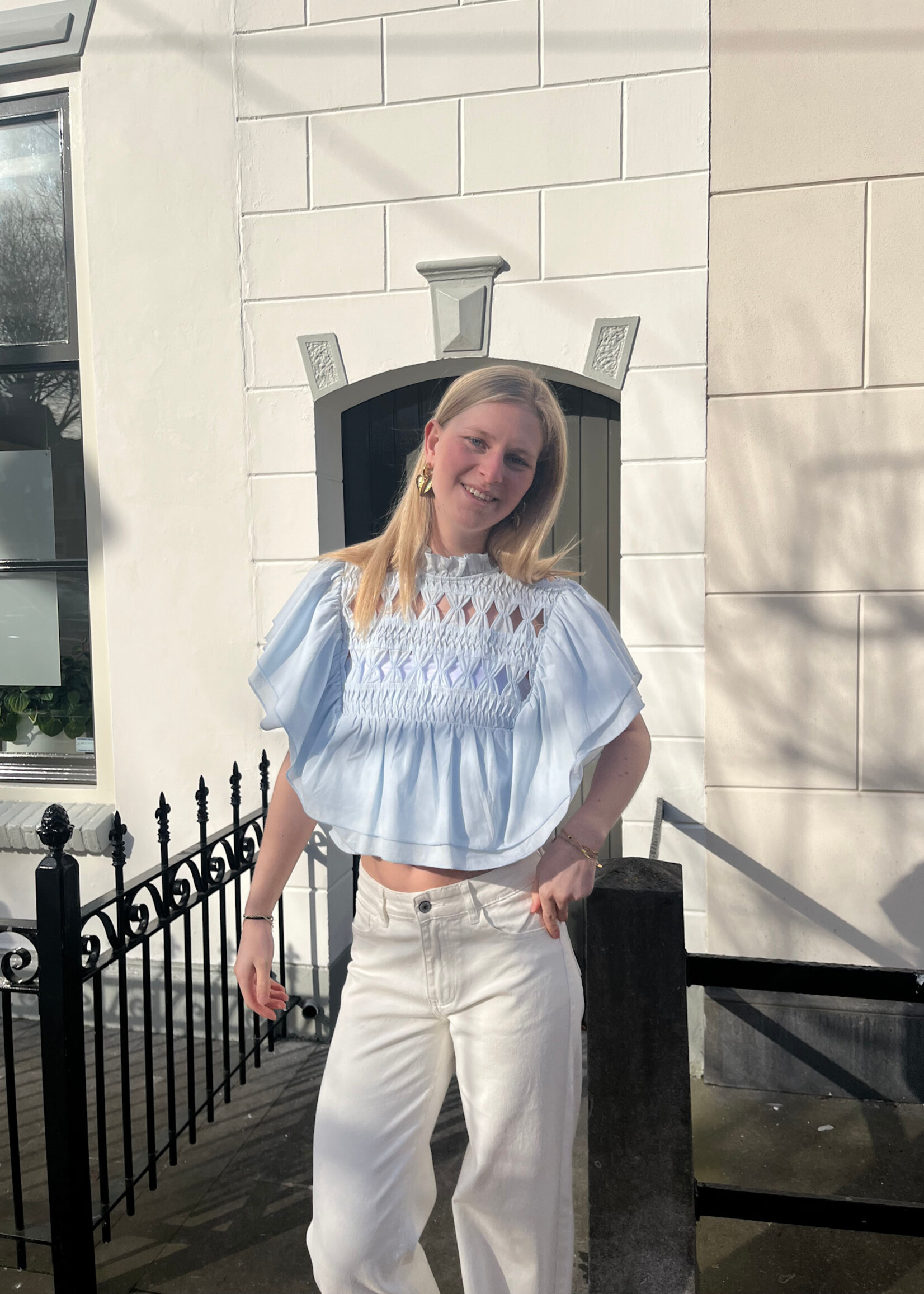 Flo Boutique Top Loa Blue