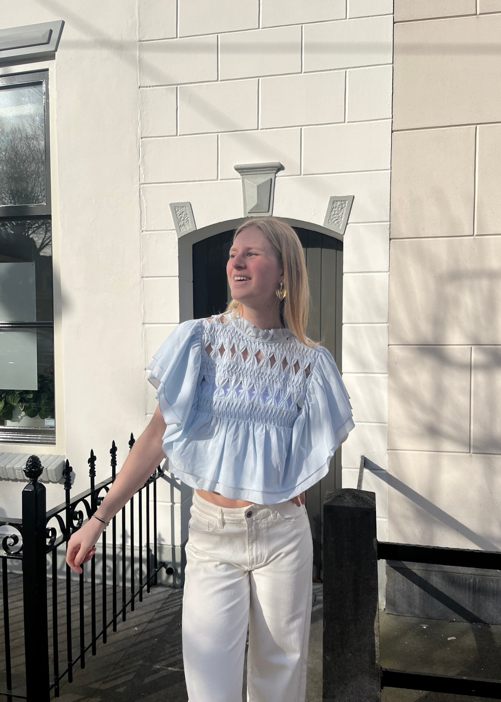 Flo Boutique Top Loa Blue