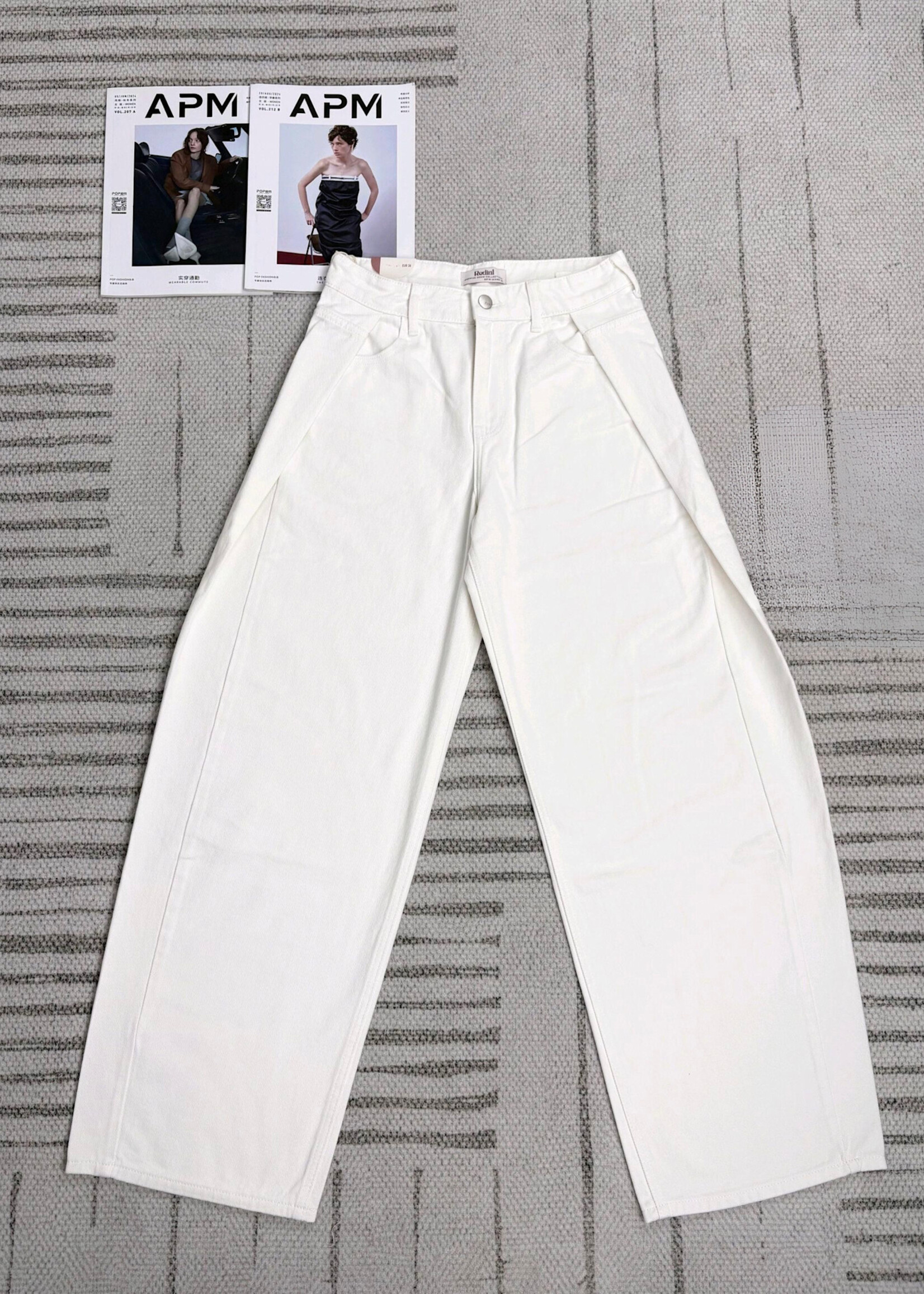 Flo Boutique Jeans overslag Harper White
