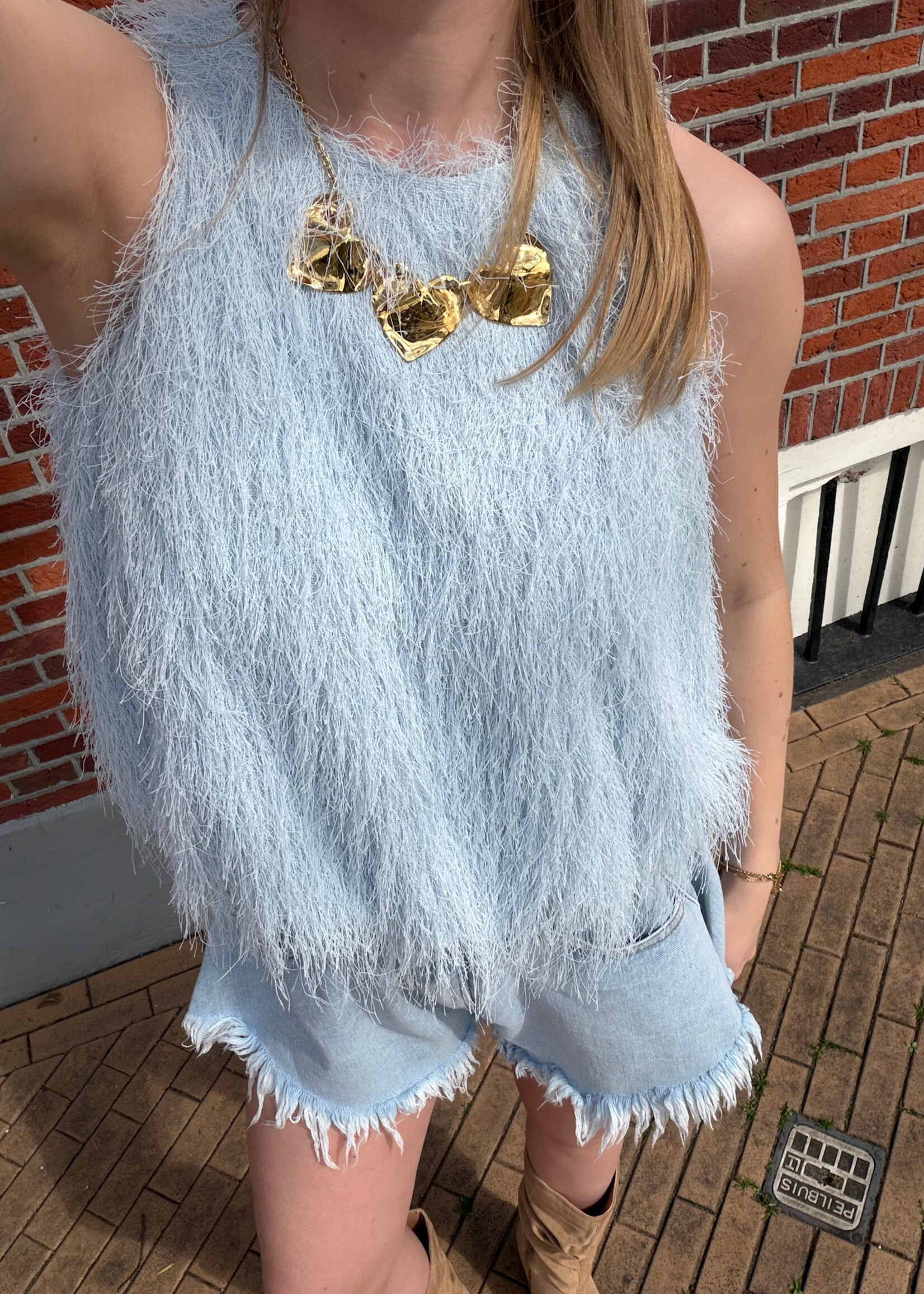 Flo Boutique Top Suus Light Blue