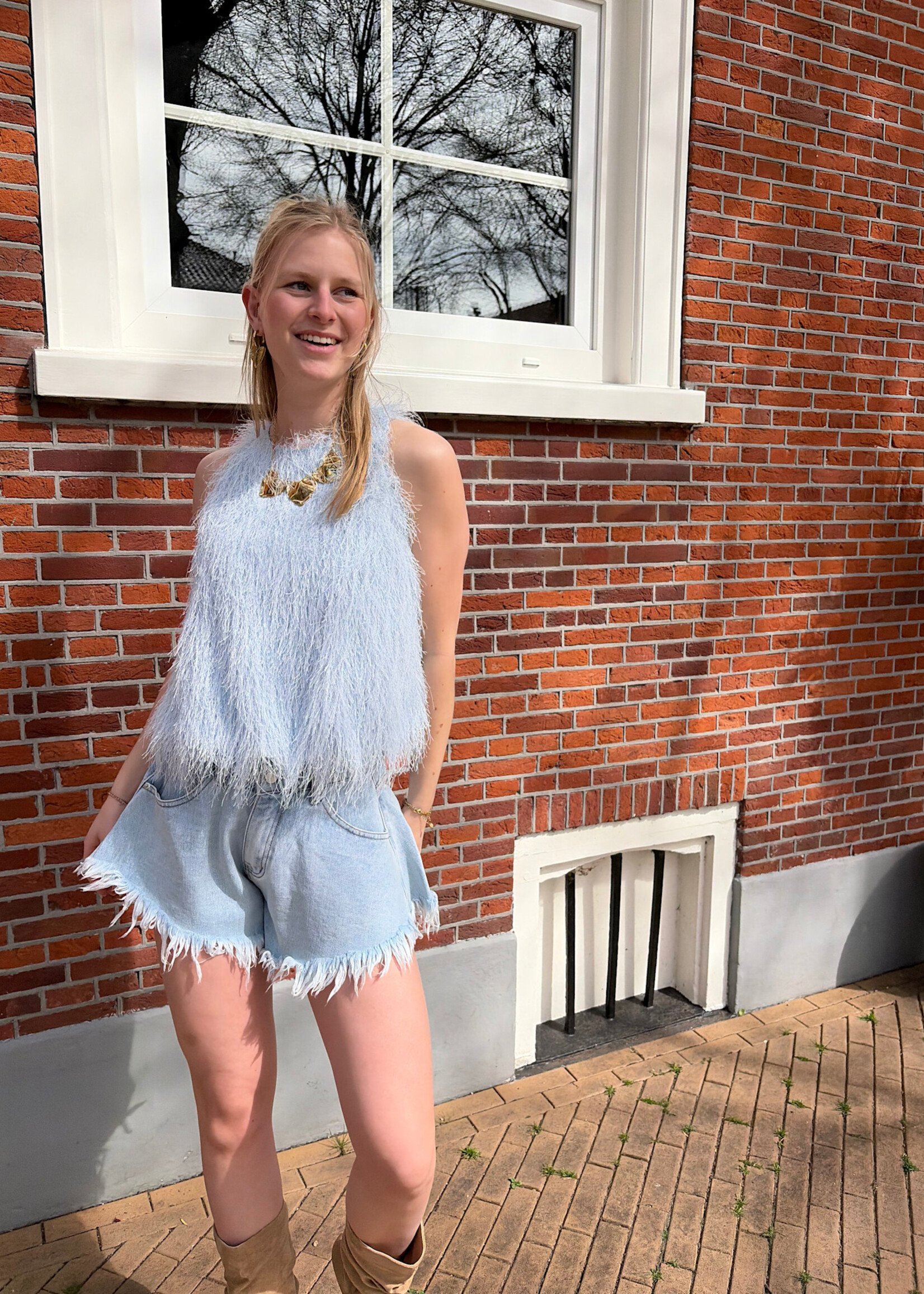 Flo Boutique Top Suus Light Blue