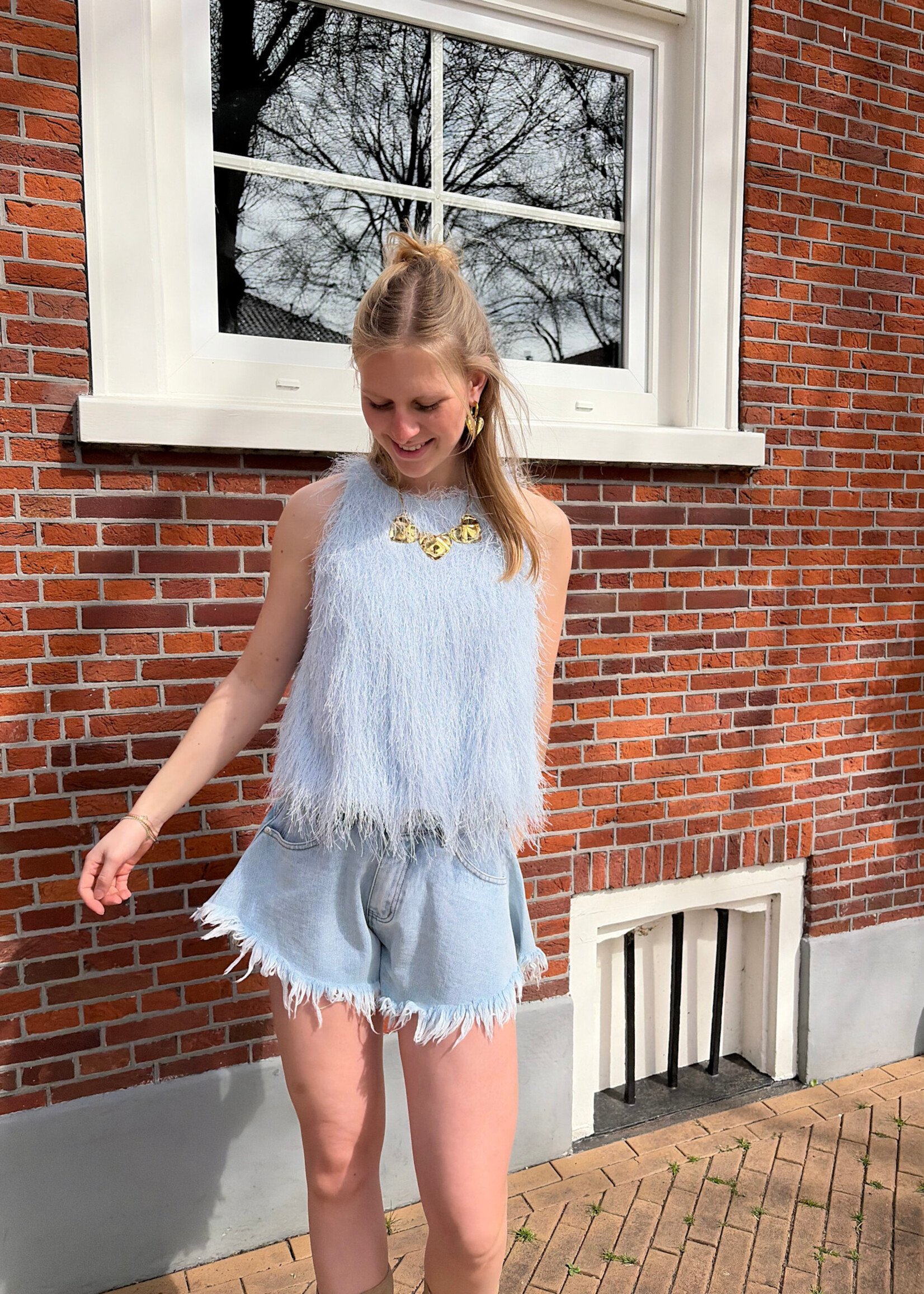 Flo Boutique Top Suus Light Blue