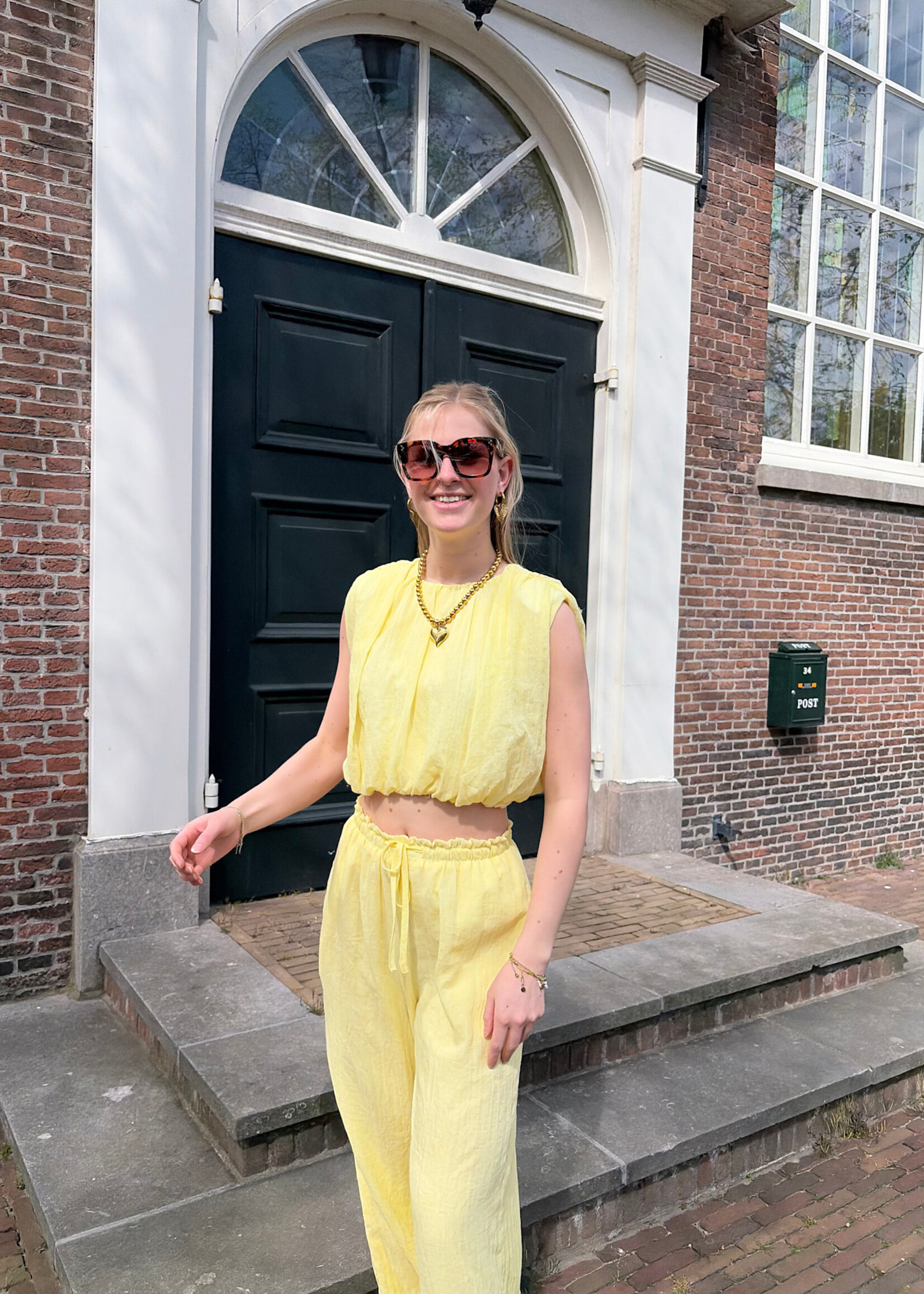 Flo Boutique Top Meis Yellow