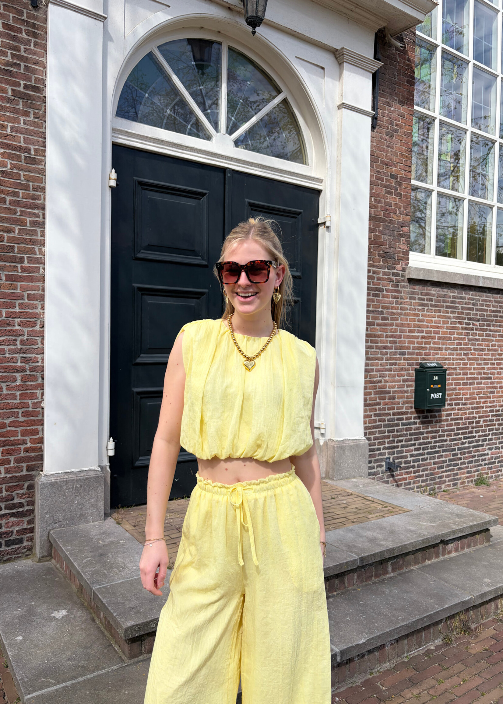 Flo Boutique Top Meis Yellow