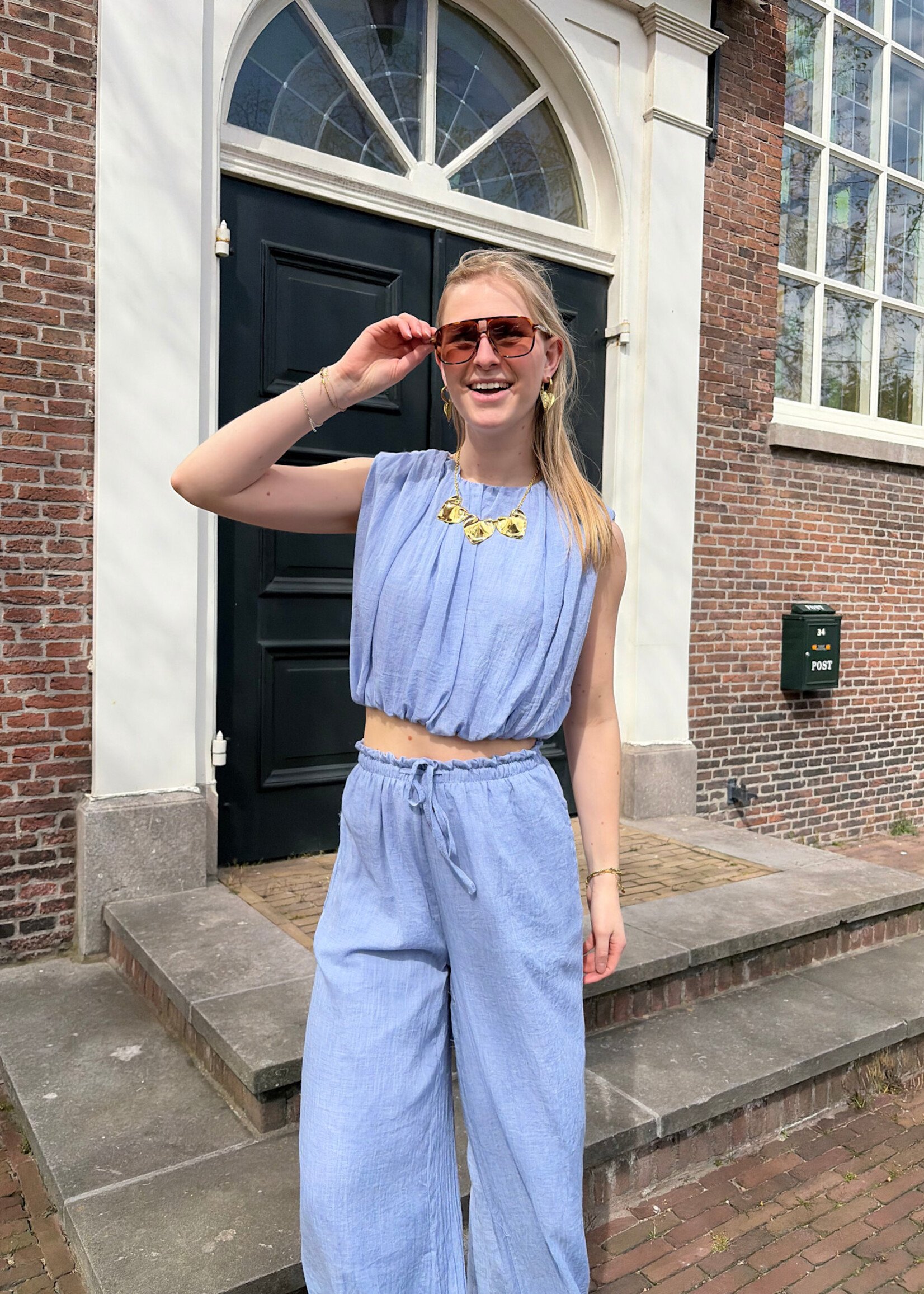 Flo Boutique Top Meis Blue