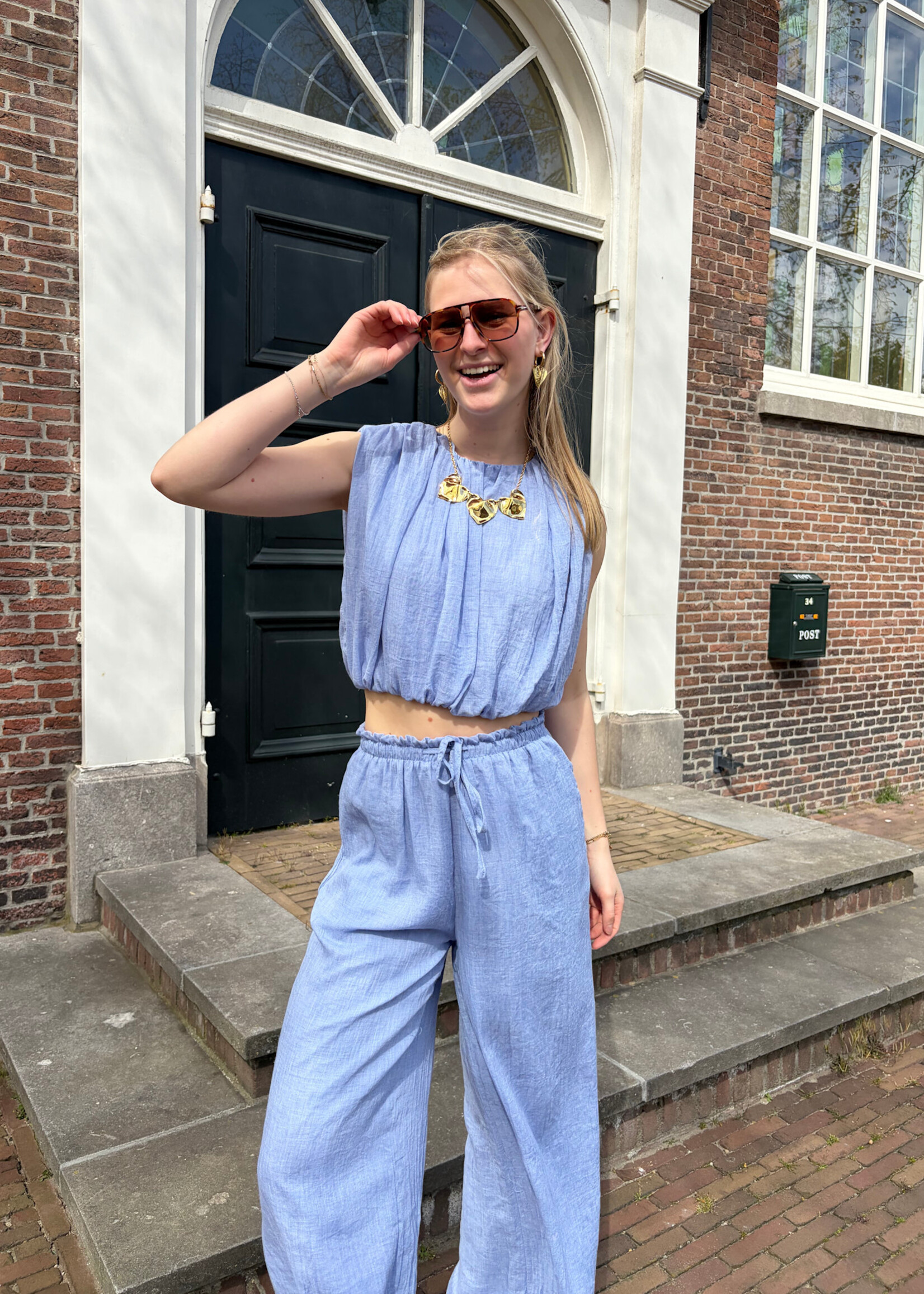 Flo Boutique Top Meis Blue