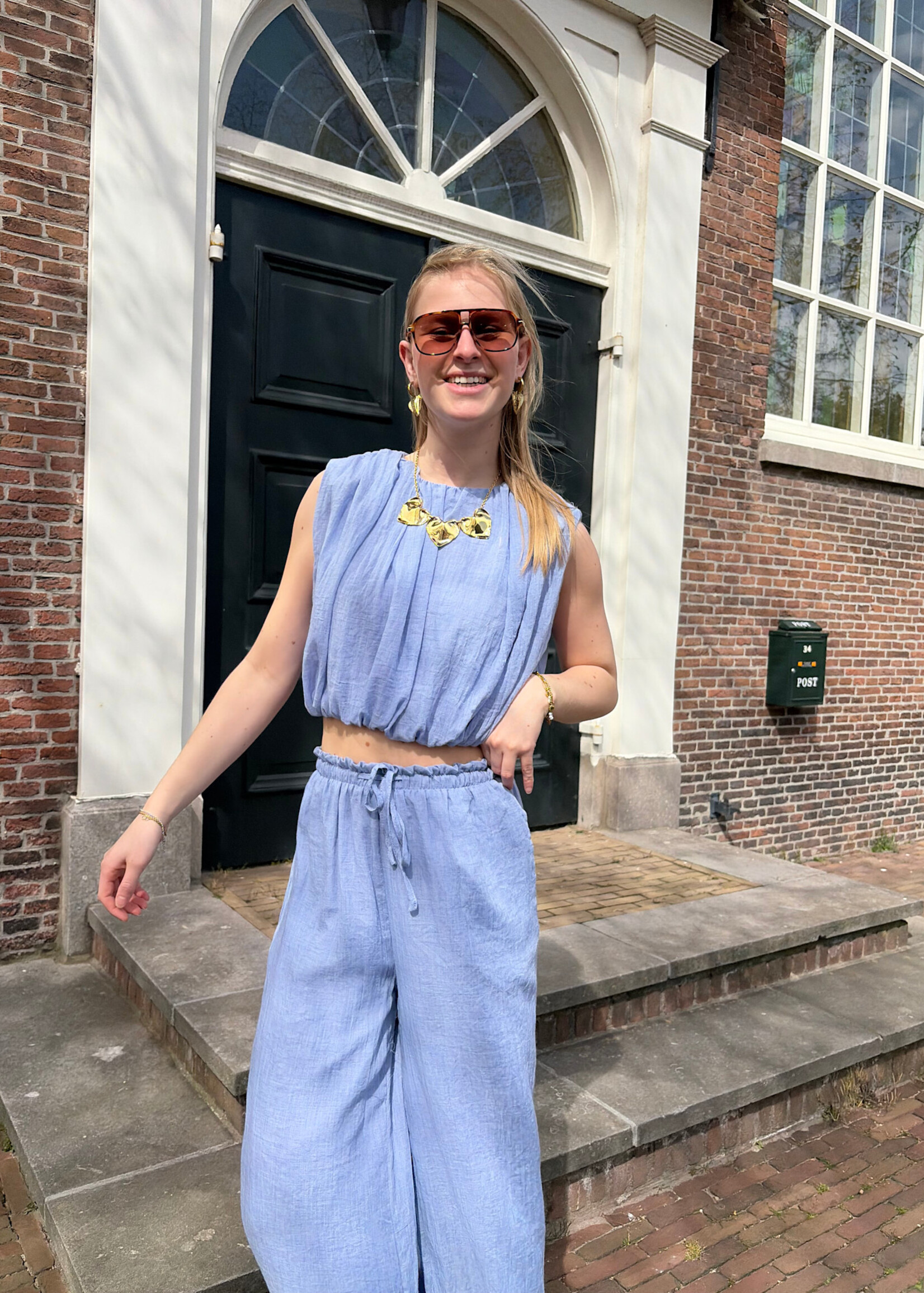 Flo Boutique Top Meis Blue