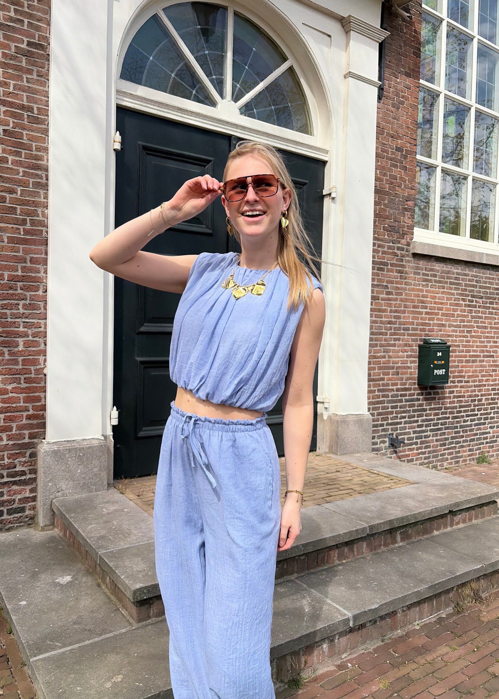 Flo Boutique Top Meis Blue