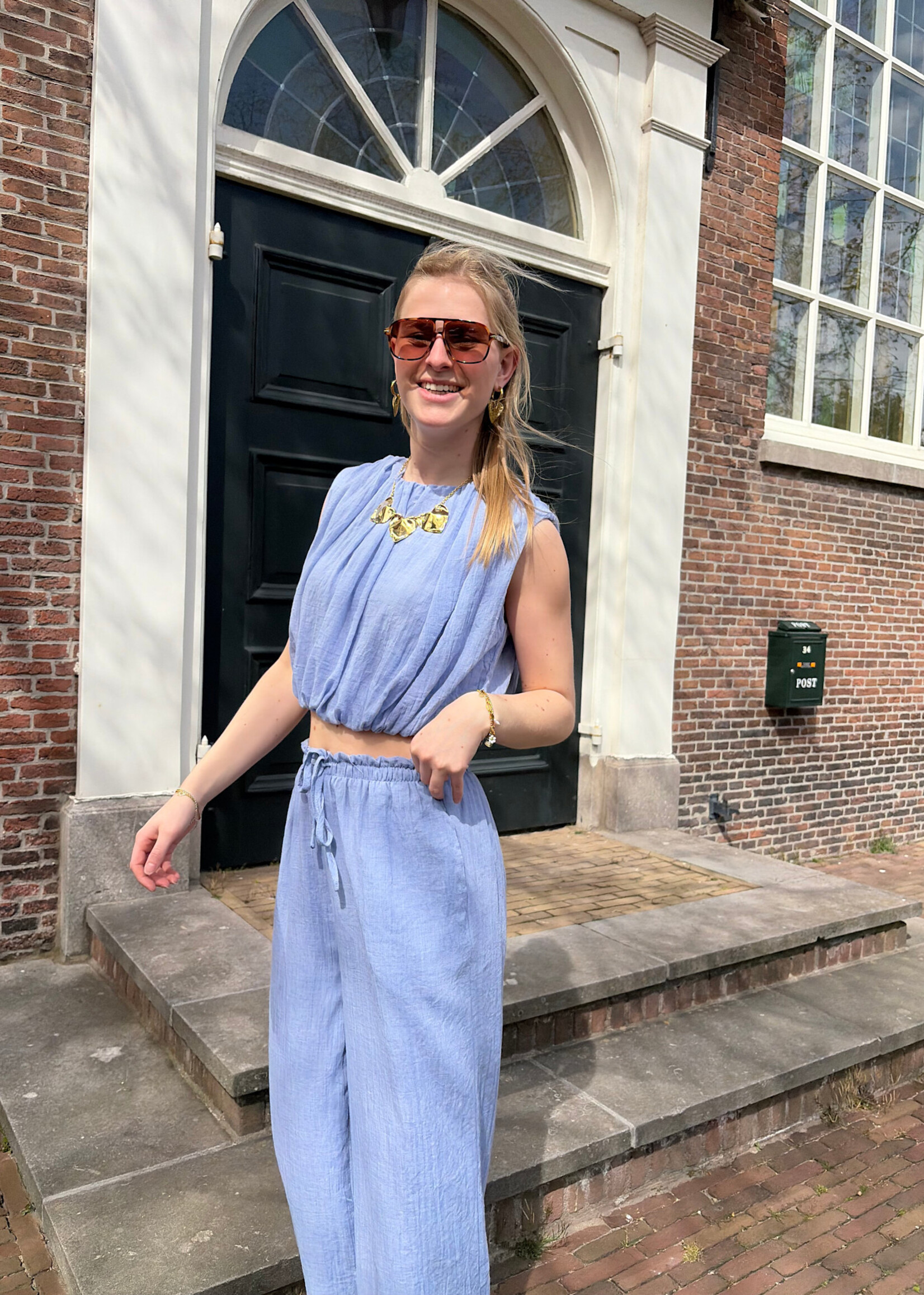 Flo Boutique Broek Meis Blue