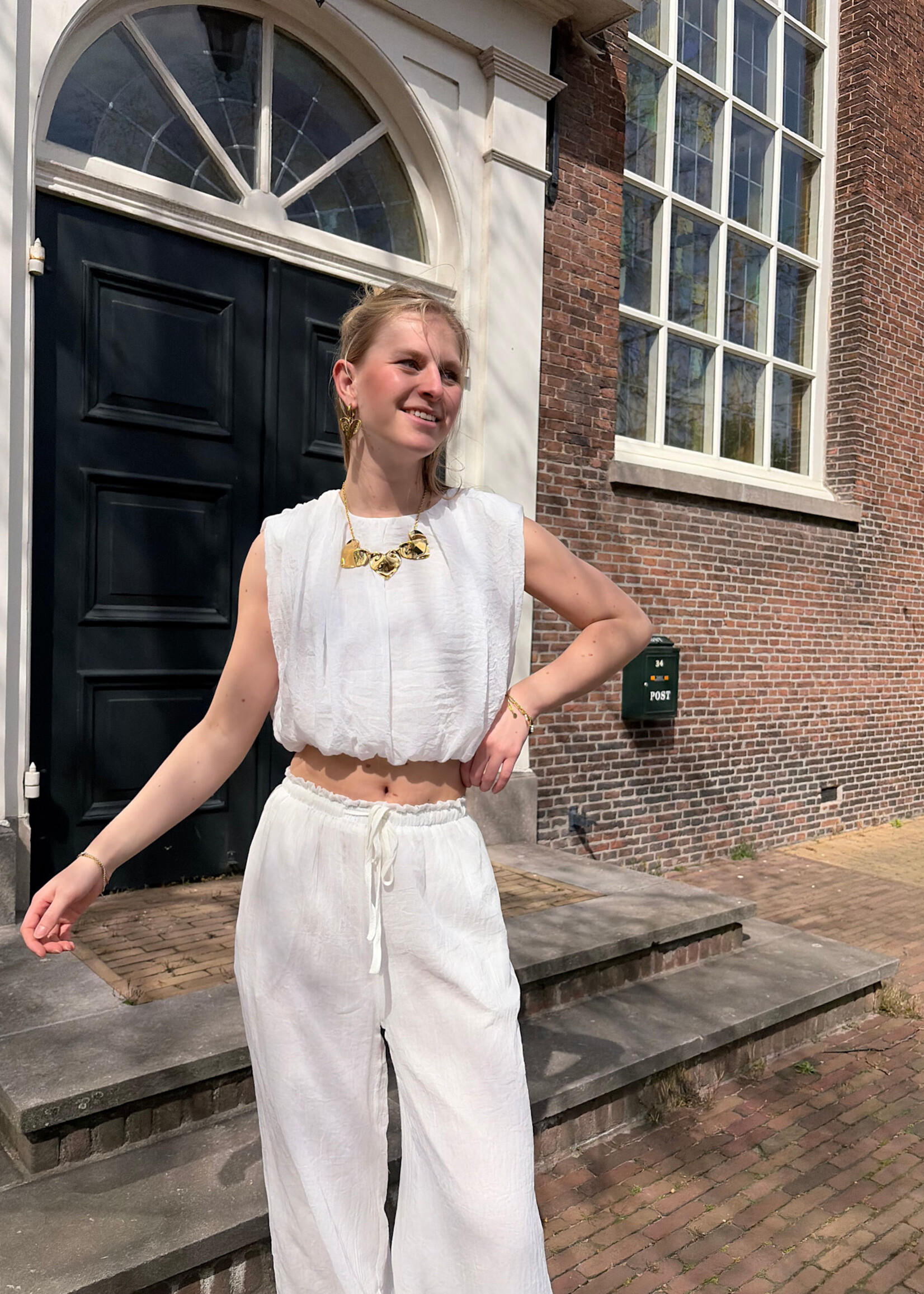 Flo Boutique Top Meis White