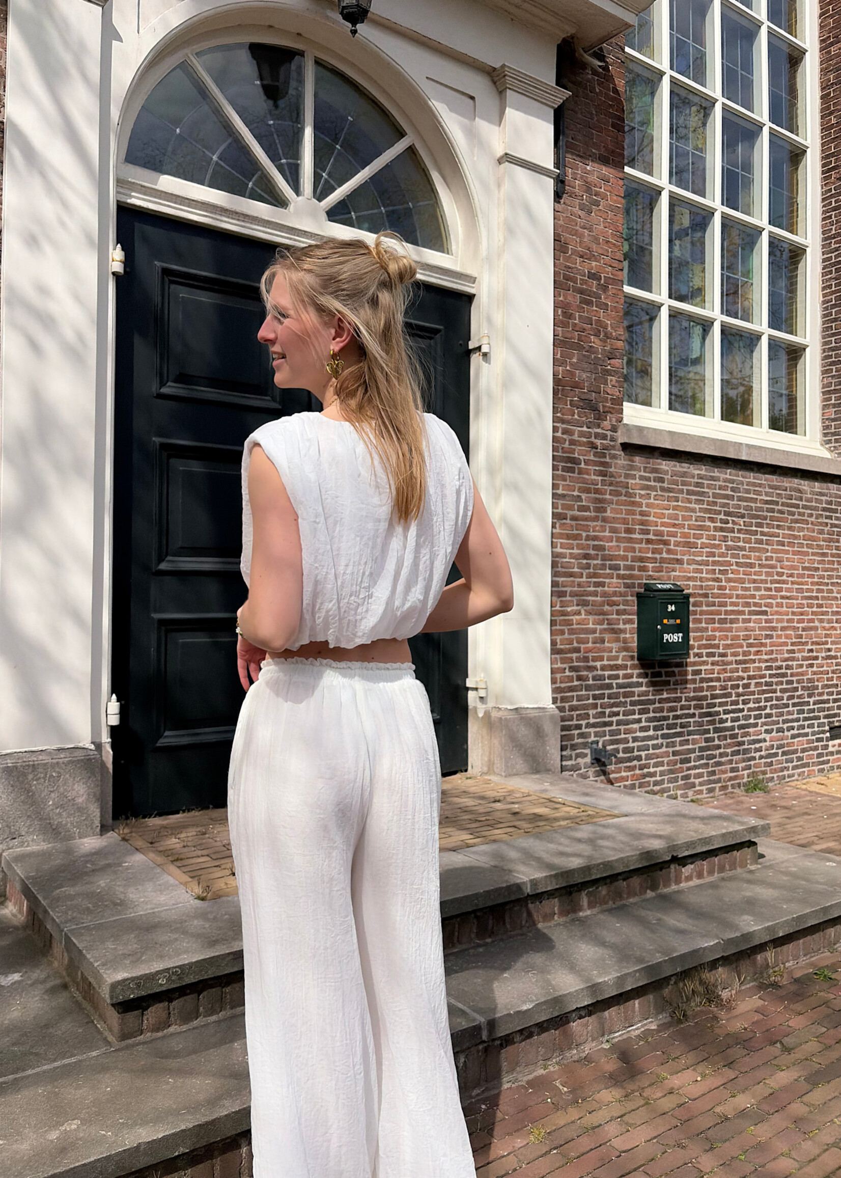 Flo Boutique Broek Meis White