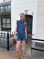 Flo Boutique Spijkergilet Becky Indigo Blue