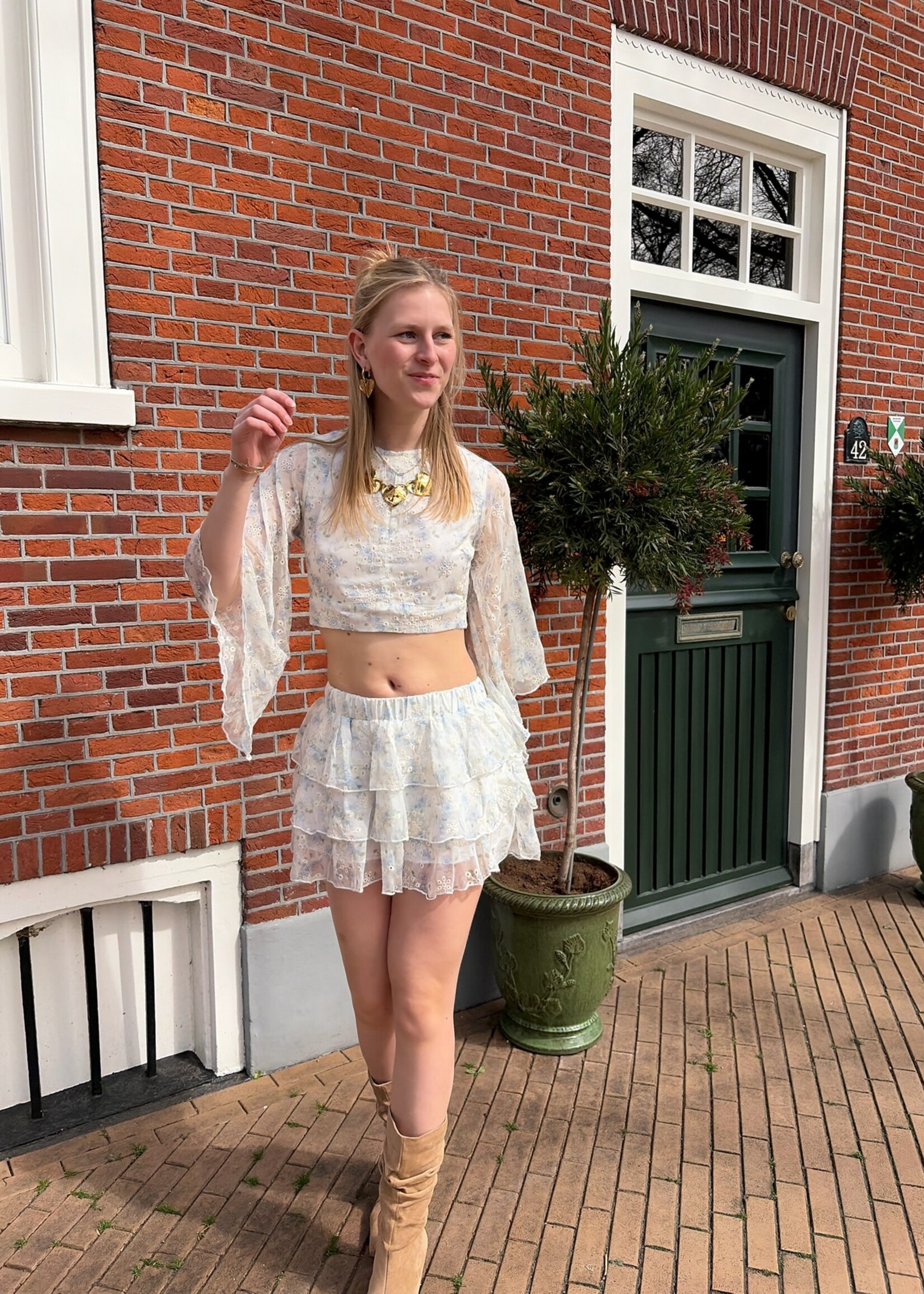 Flo Boutique Top Madelief Blue