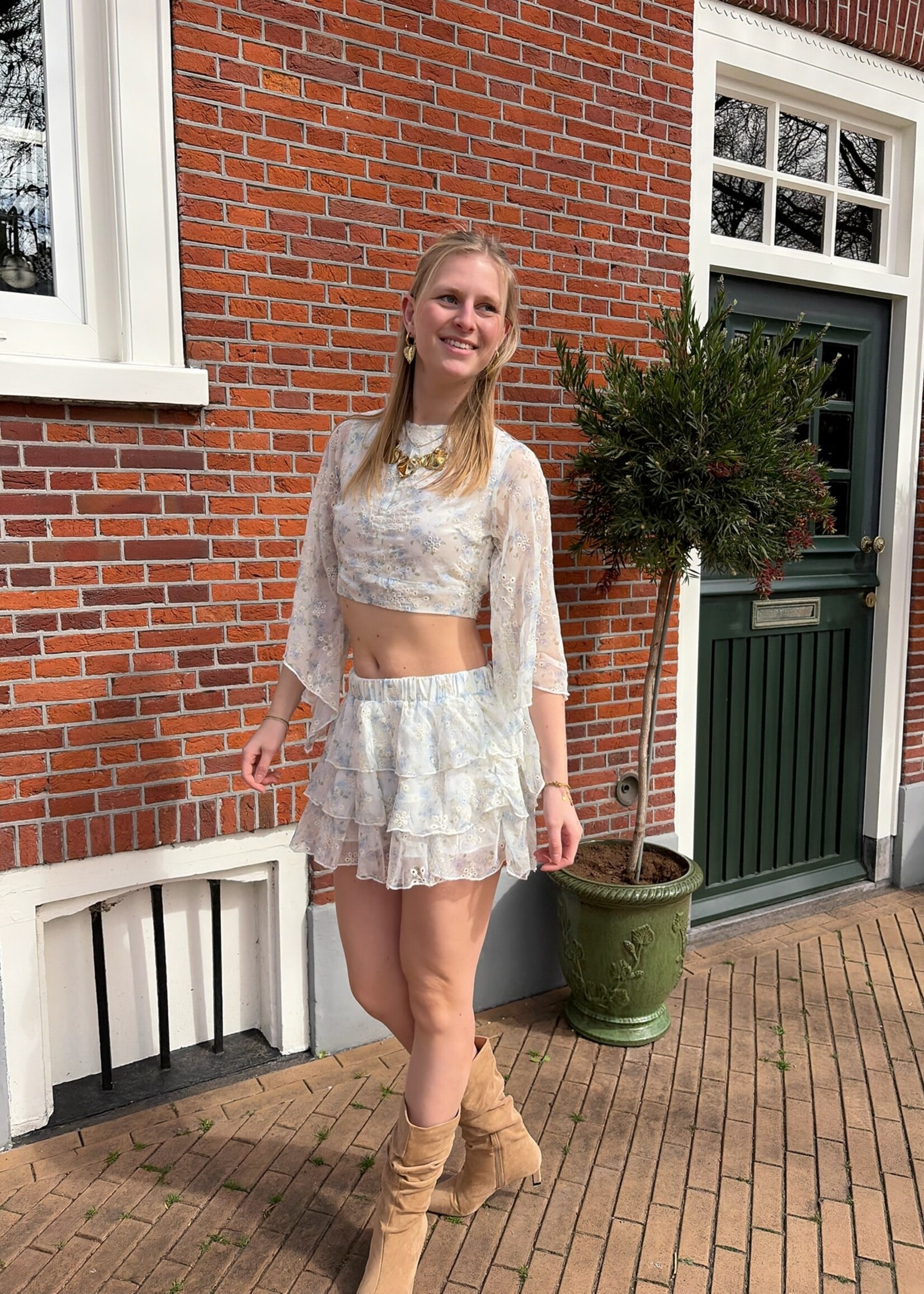 Flo Boutique Top Madelief Blue