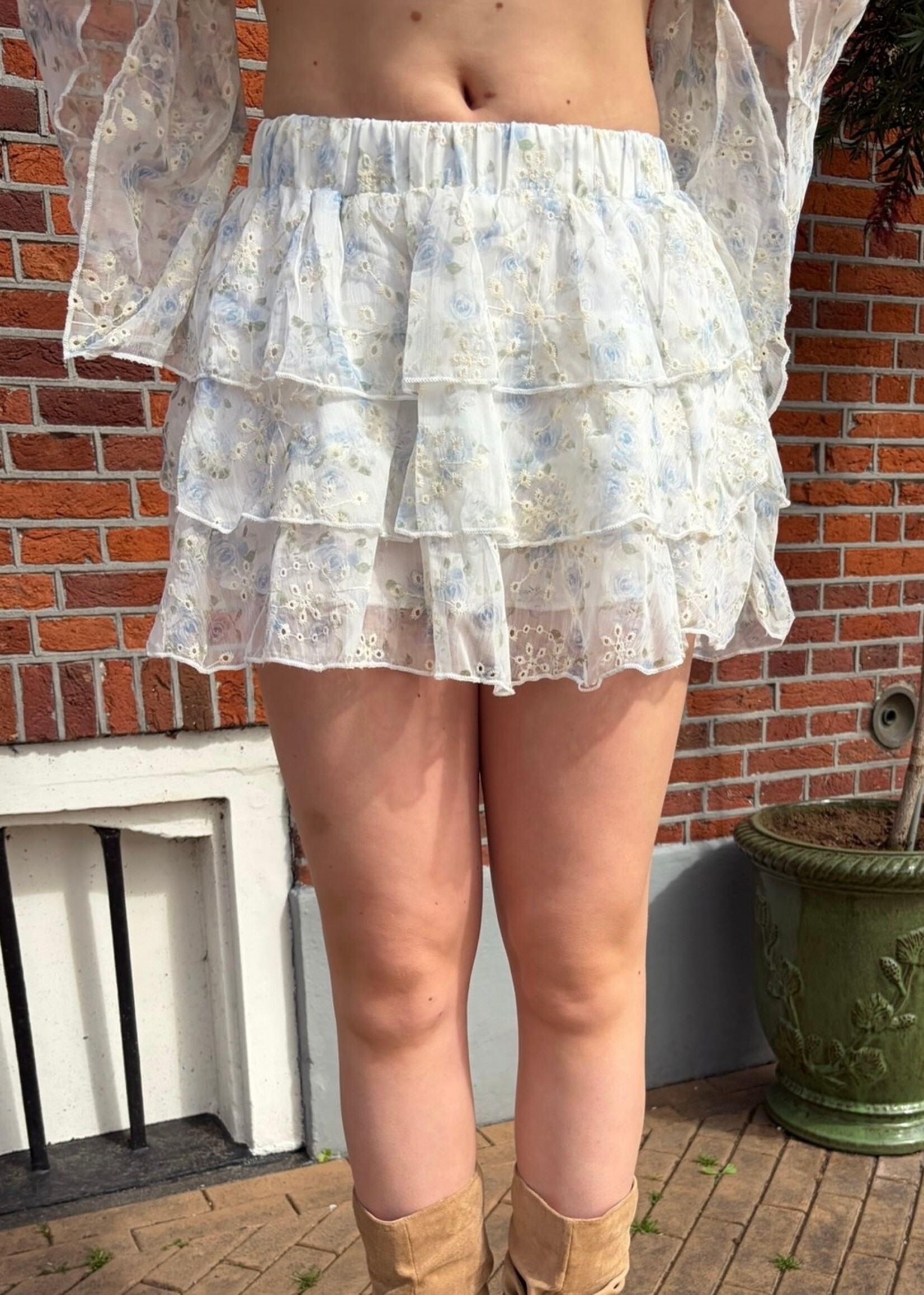 Flo Boutique Rokje Madelief Blue