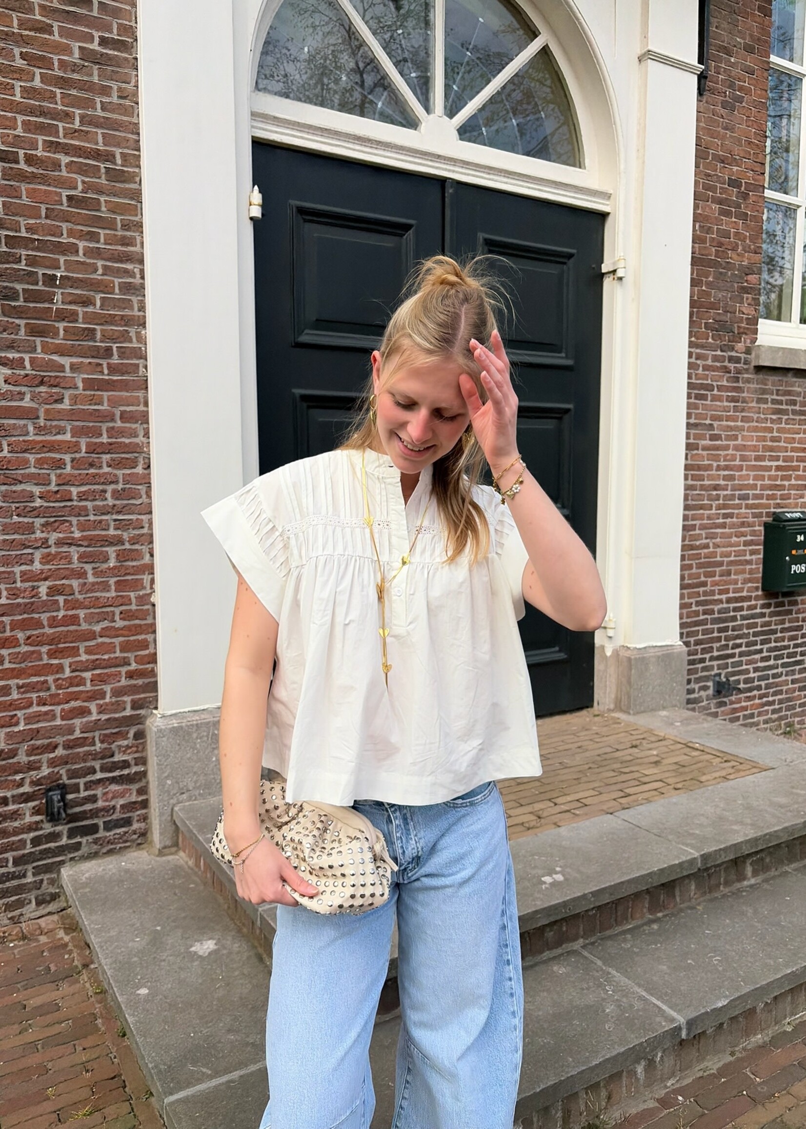 Flo Boutique Blouse Fenna White