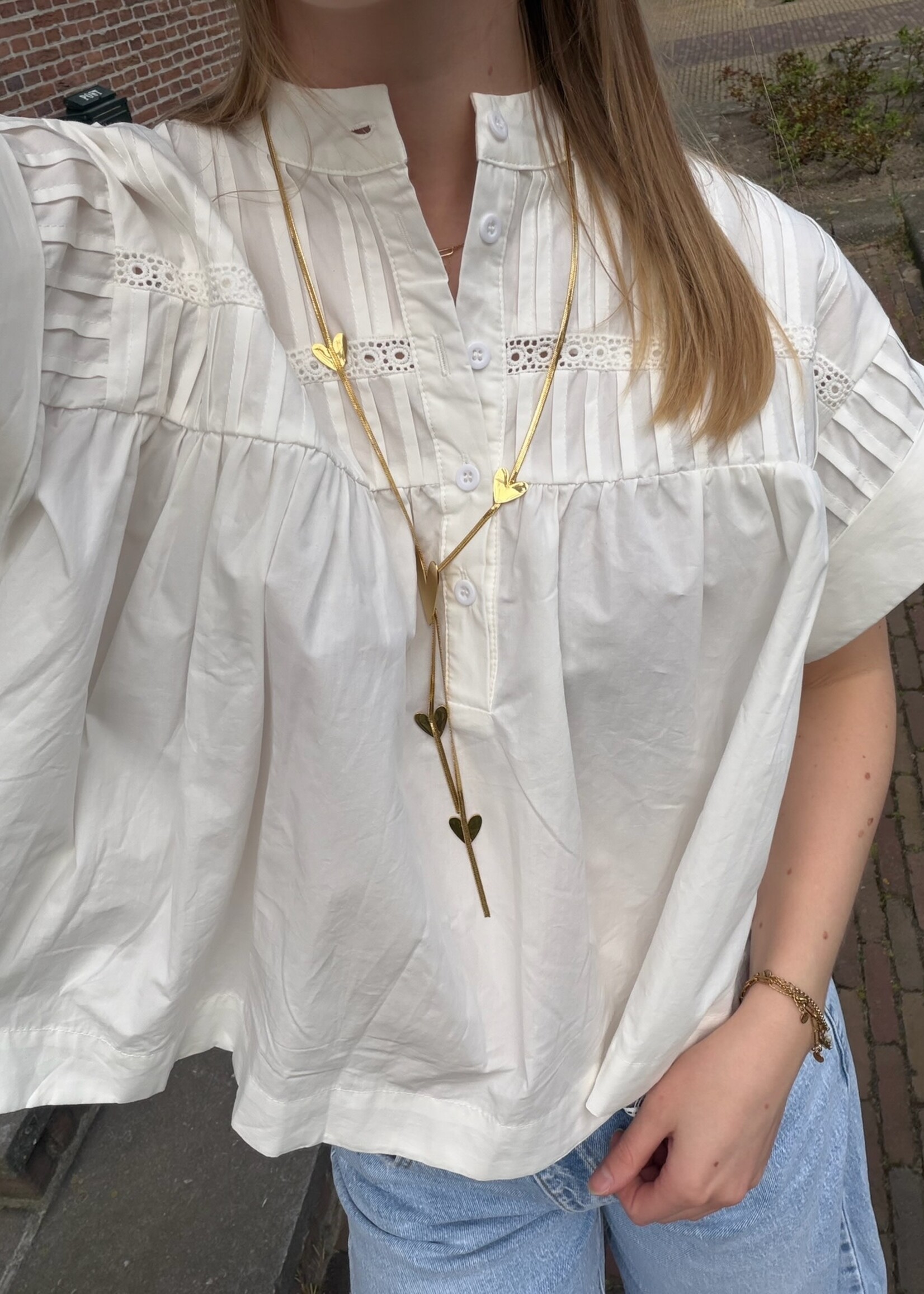 Flo Boutique Blouse Fenna White