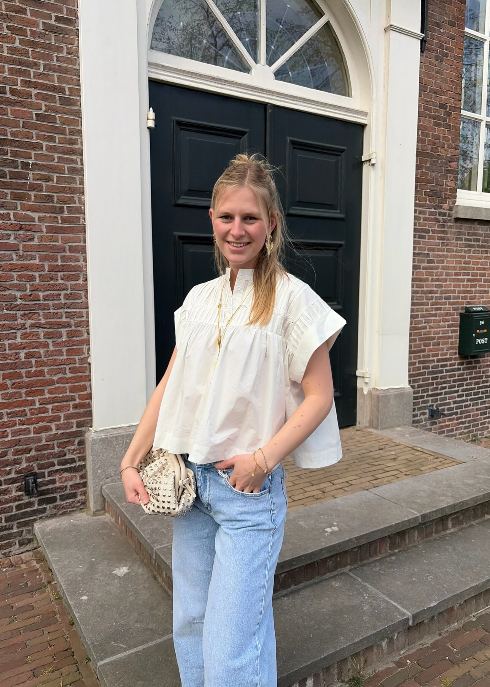 Flo Boutique Blouse Fenna White