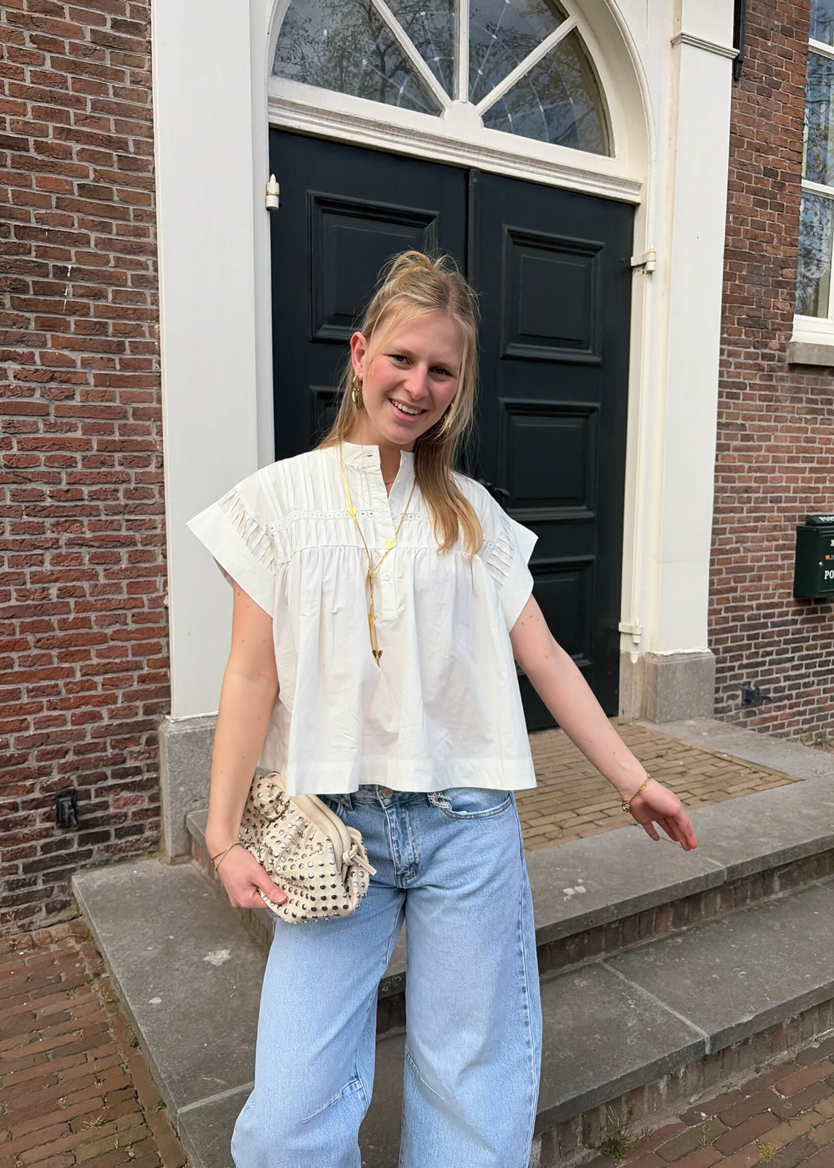 Flo Boutique Blouse Fenna White