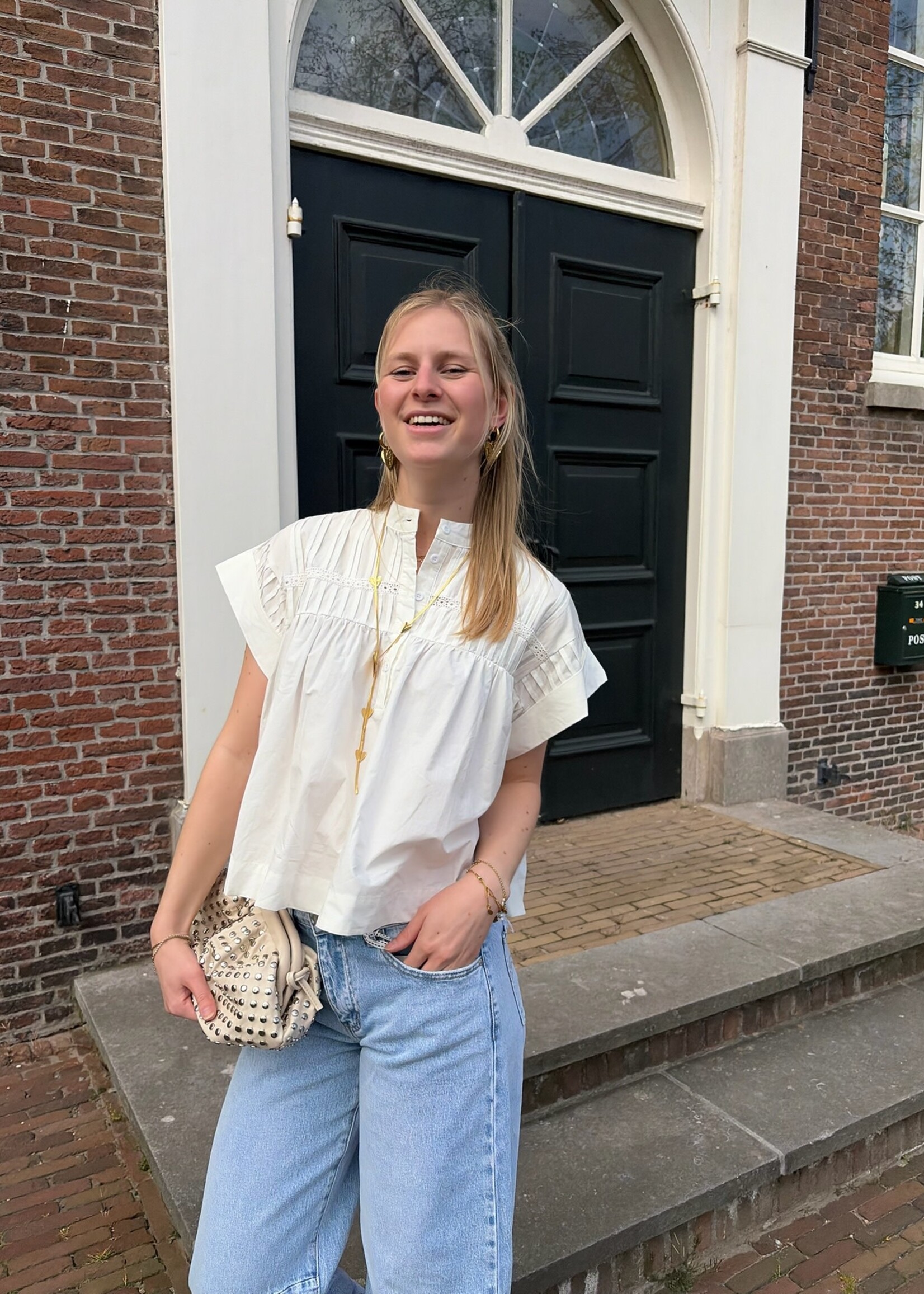 Flo Boutique Blouse Fenna White